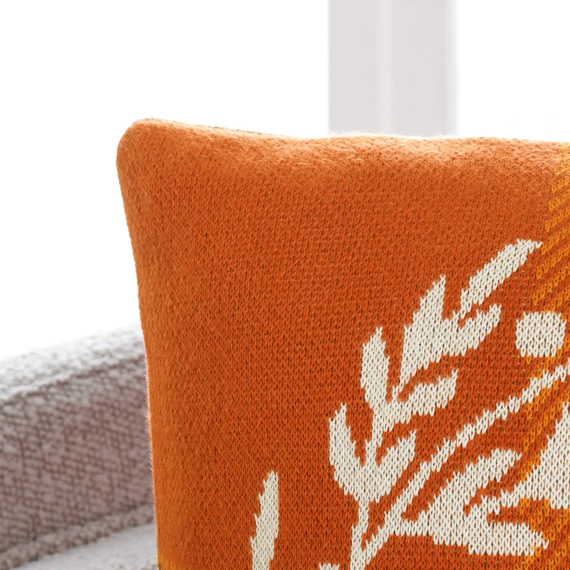 Hello Pumpkin Pillow in Multi in a styled room
