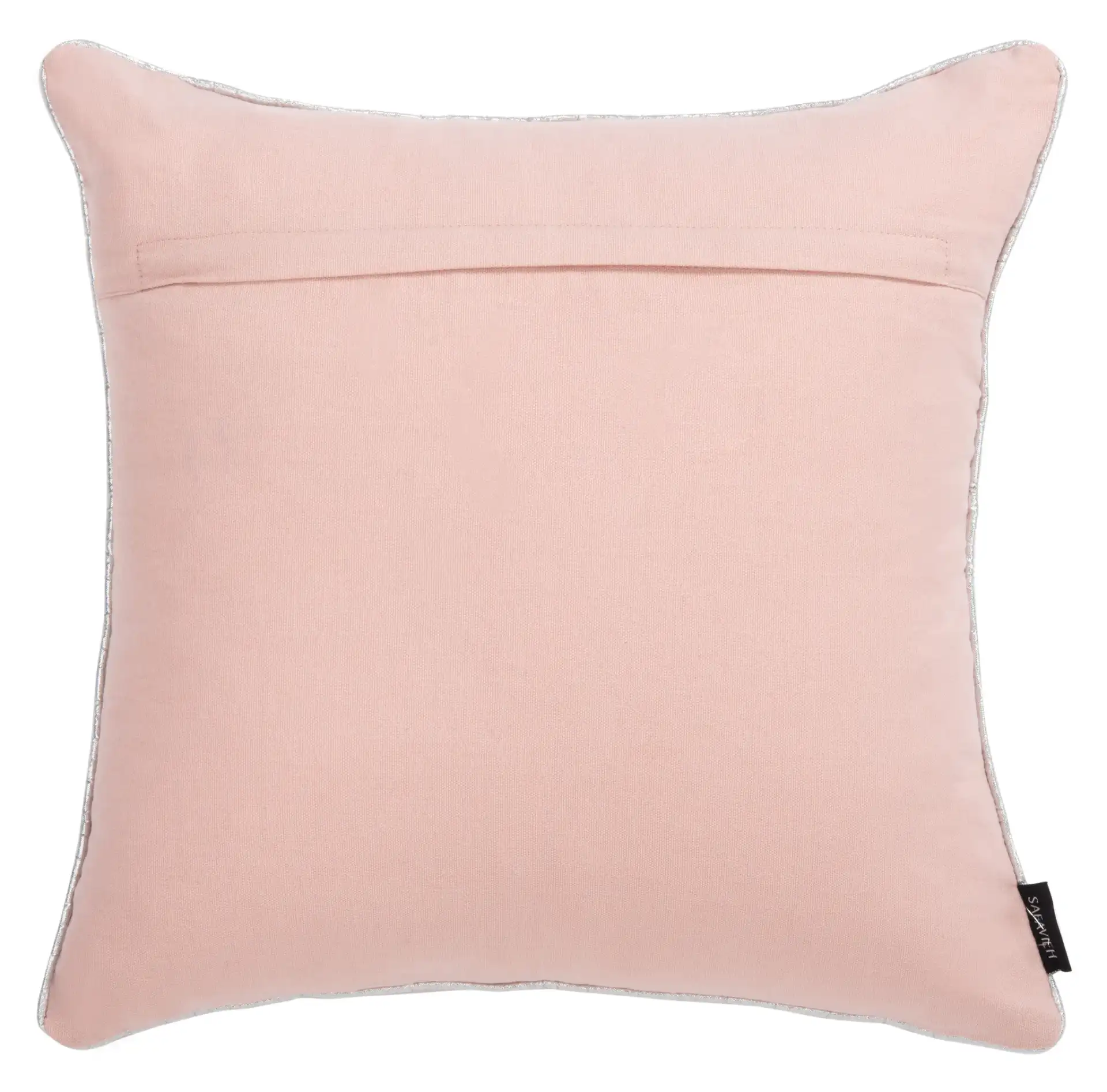 Sunderland Snowflake Pillow in Blush Pink, detail view