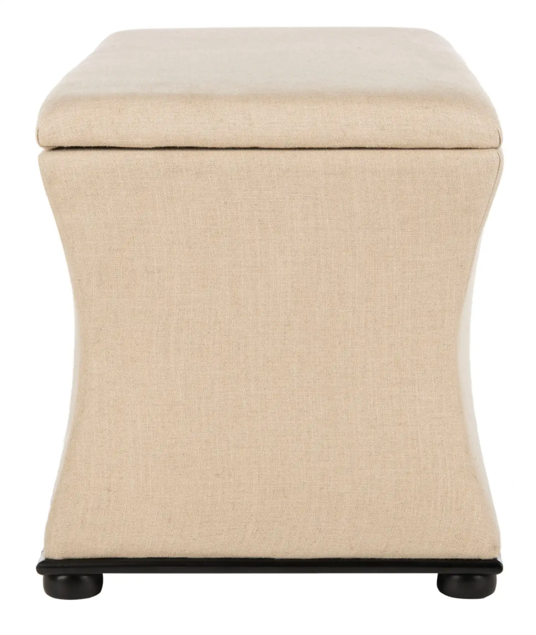 Aroura Storage Bench in Gray, detail view
