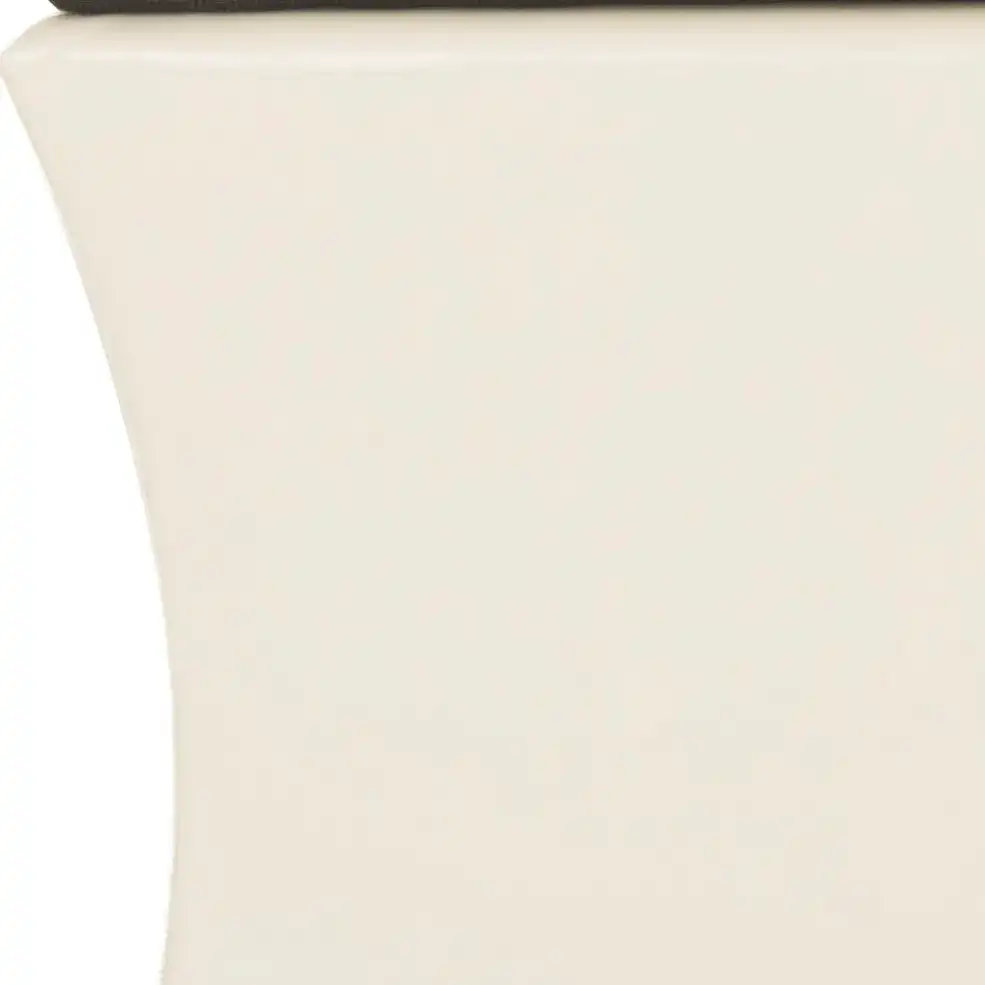Aroura Storage Bench in Gray, detail view