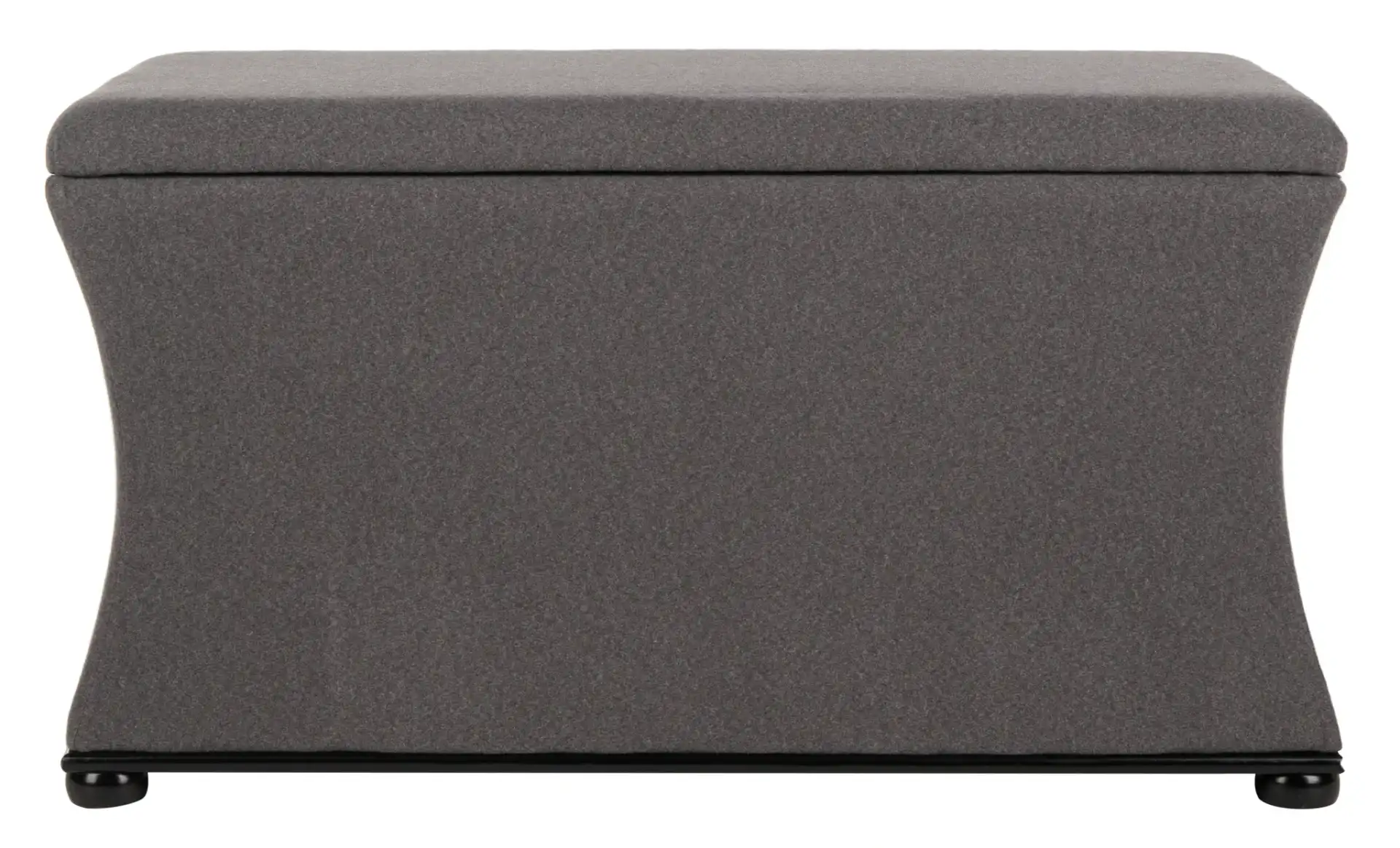 Aroura Storage Bench in Gray, detail view