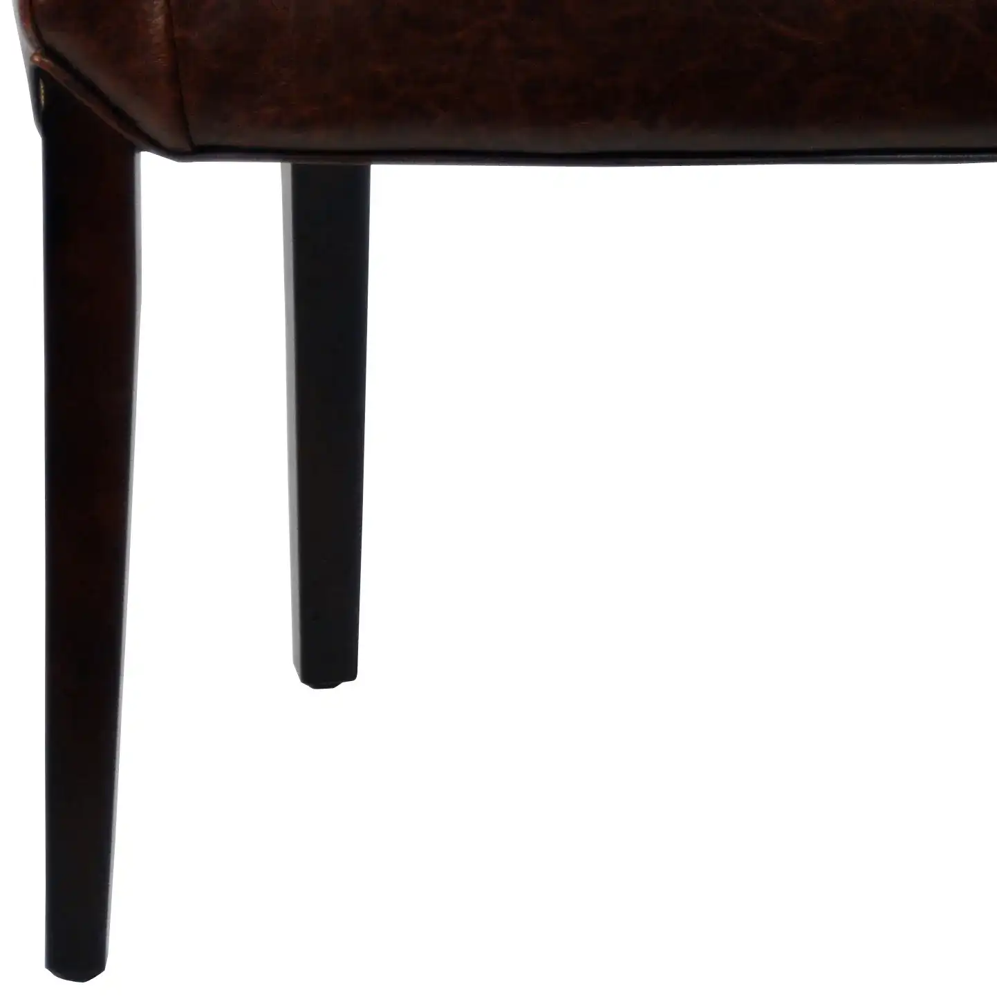 Ken Arm Chair in Brown, detail view