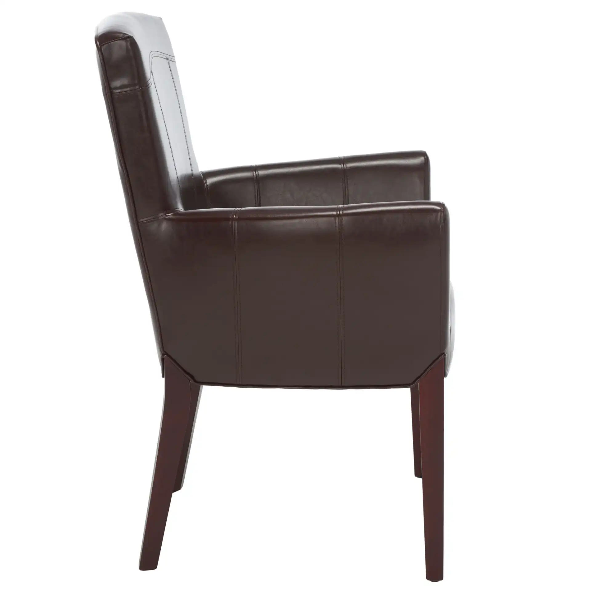 Ken Arm Chair in Brown, detail view