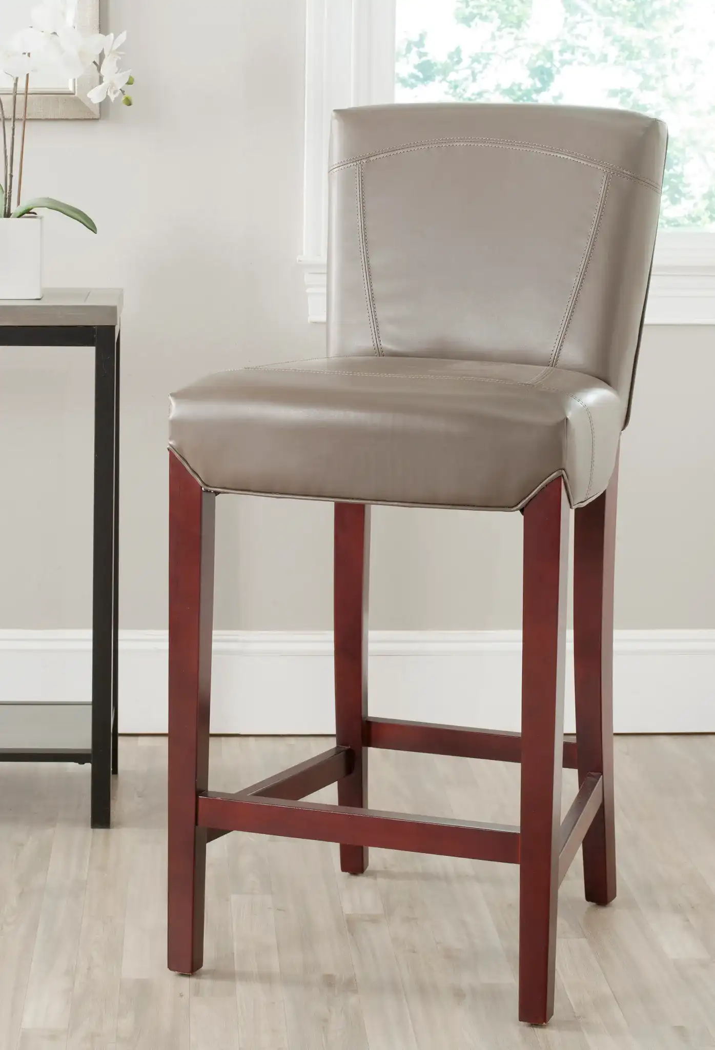 Ken Barstool in Clay in a styled room