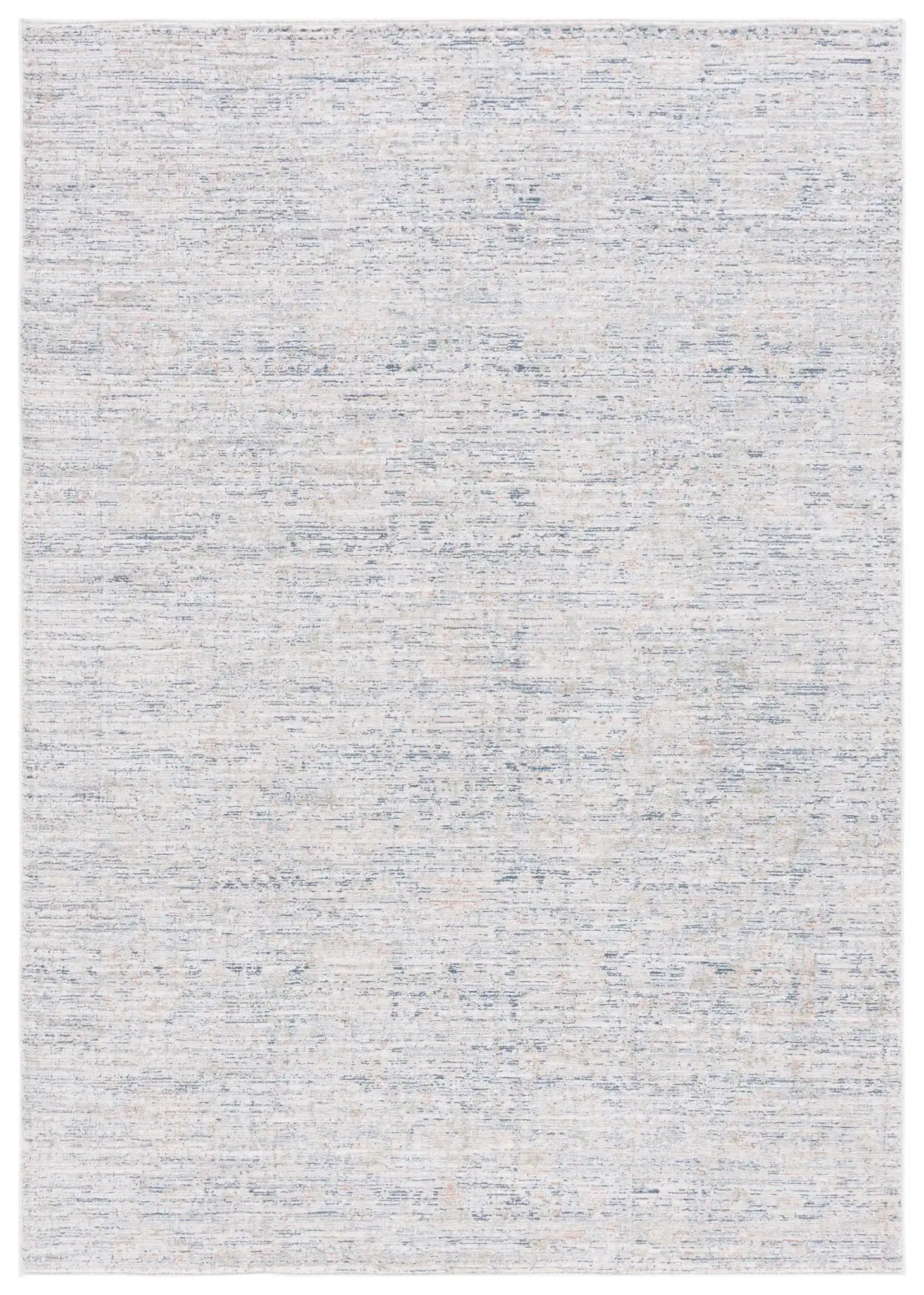 Hunter Striated Abstract Rug in Ivory / Dark Gray / Sage