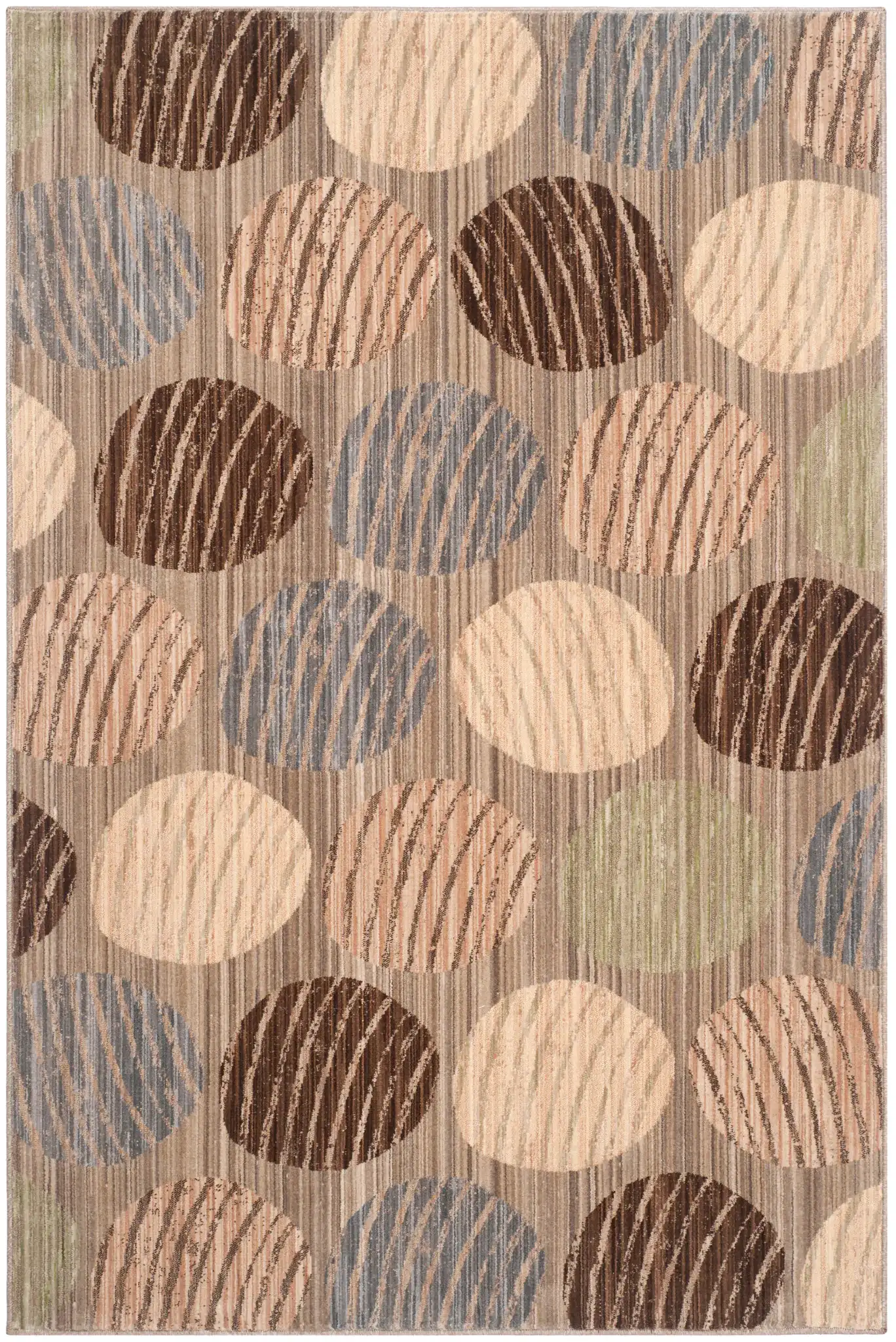 Infinity Pebble Rug in Taupe / Beige