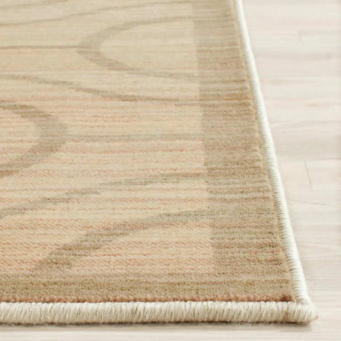 Infinity Interlocking Circle Rug in Yellow / Green in a styled room