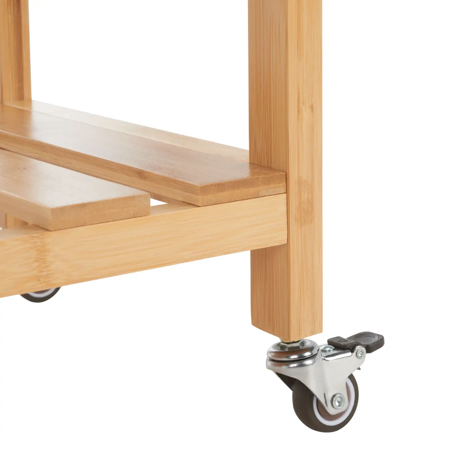 Corteau Kitchen Cart in Natural, detail view
