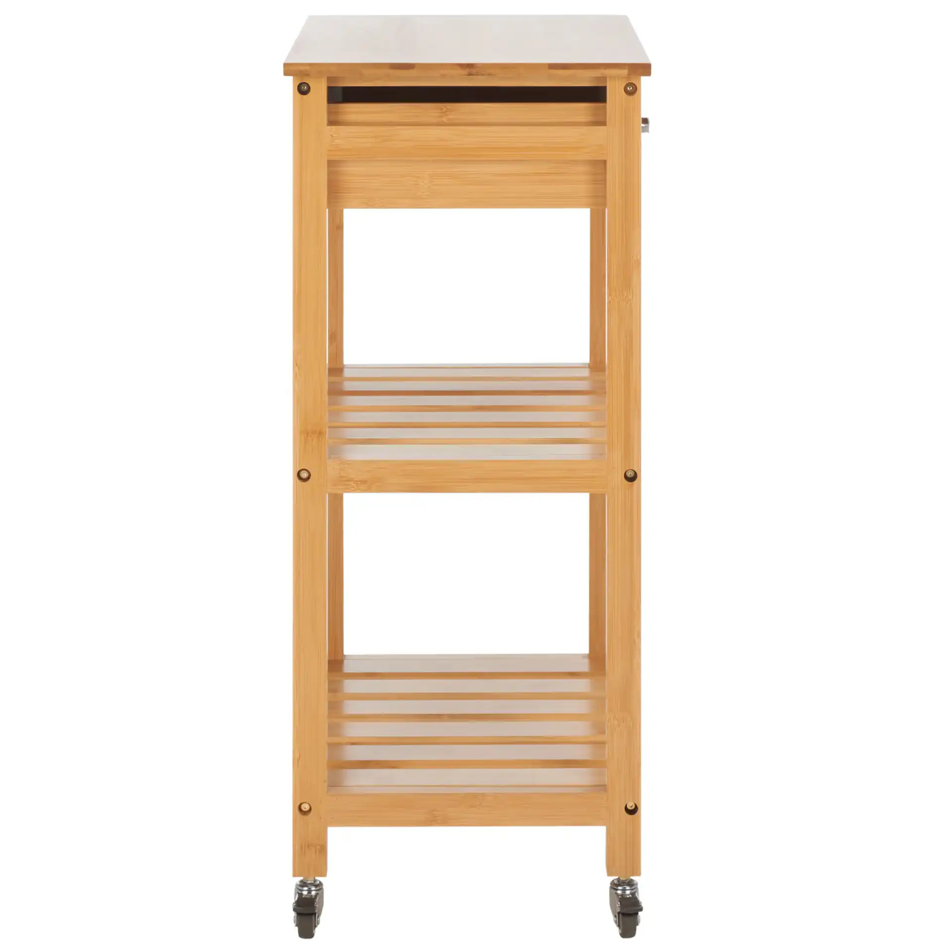 Corteau Kitchen Cart in Natural, detail view