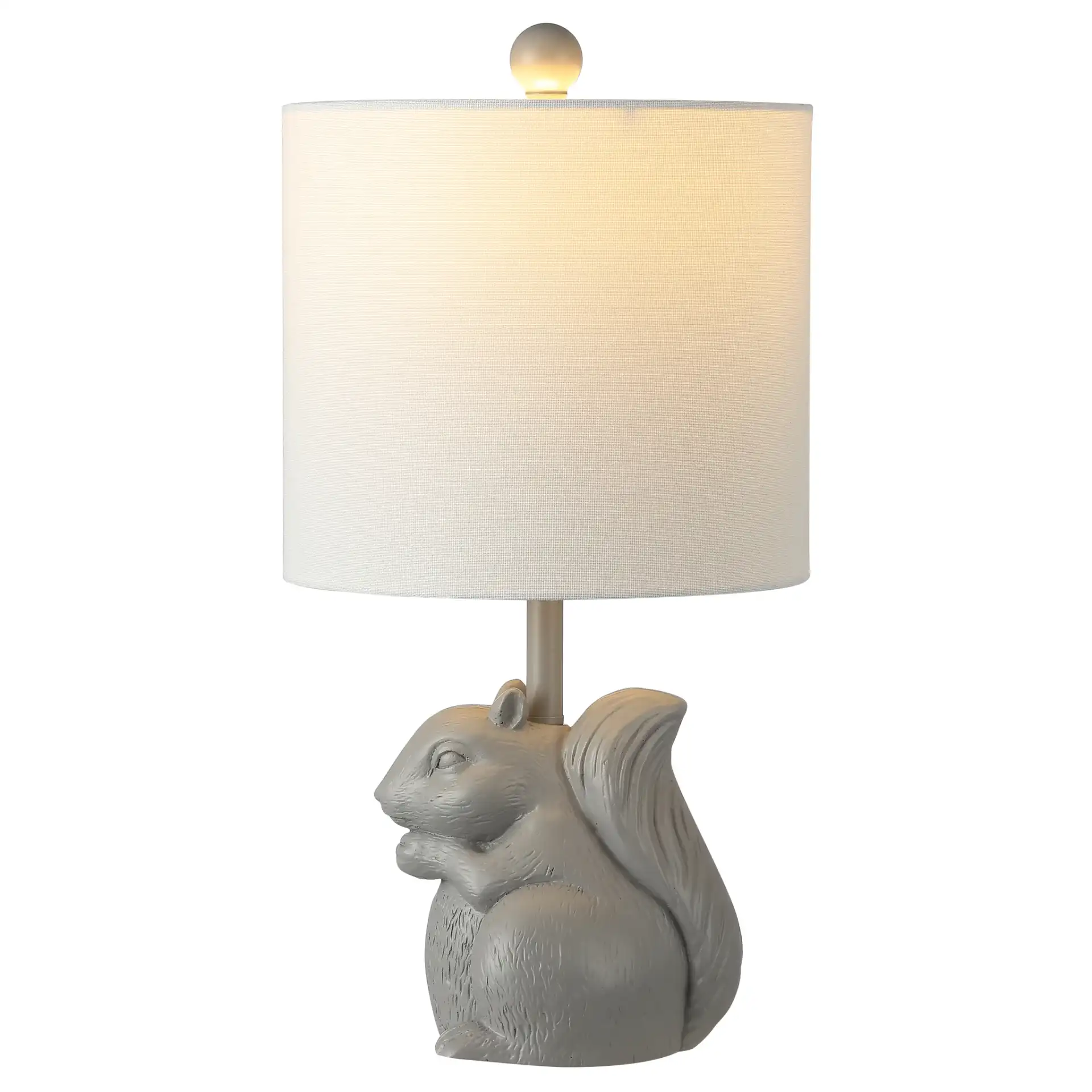 Sunny Squirrel Lamp in Gray