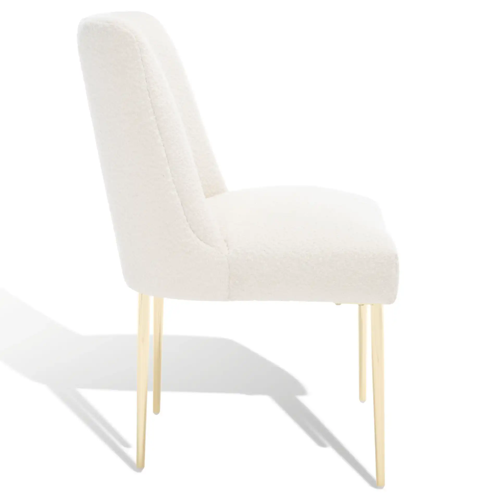 Nolita Dining Chair in Mustard / Brass, detail view