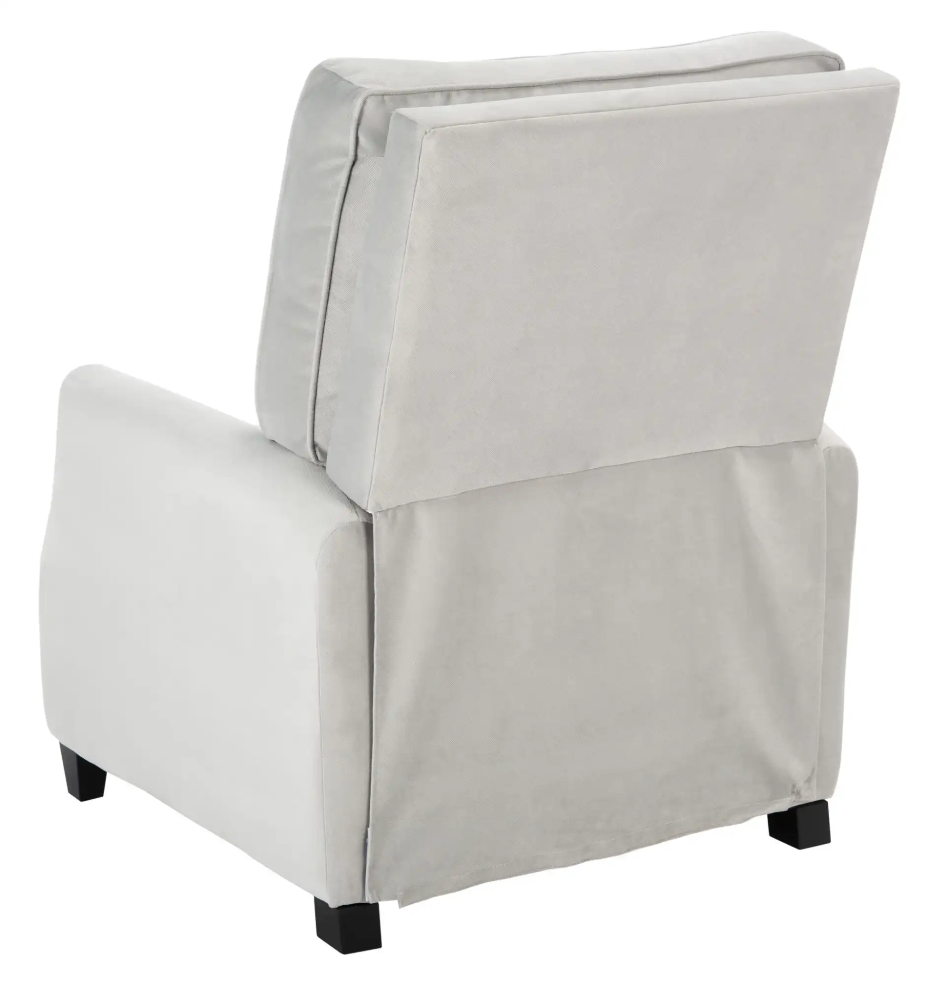 Leona Tufted Recliner in Light Brown, detail view