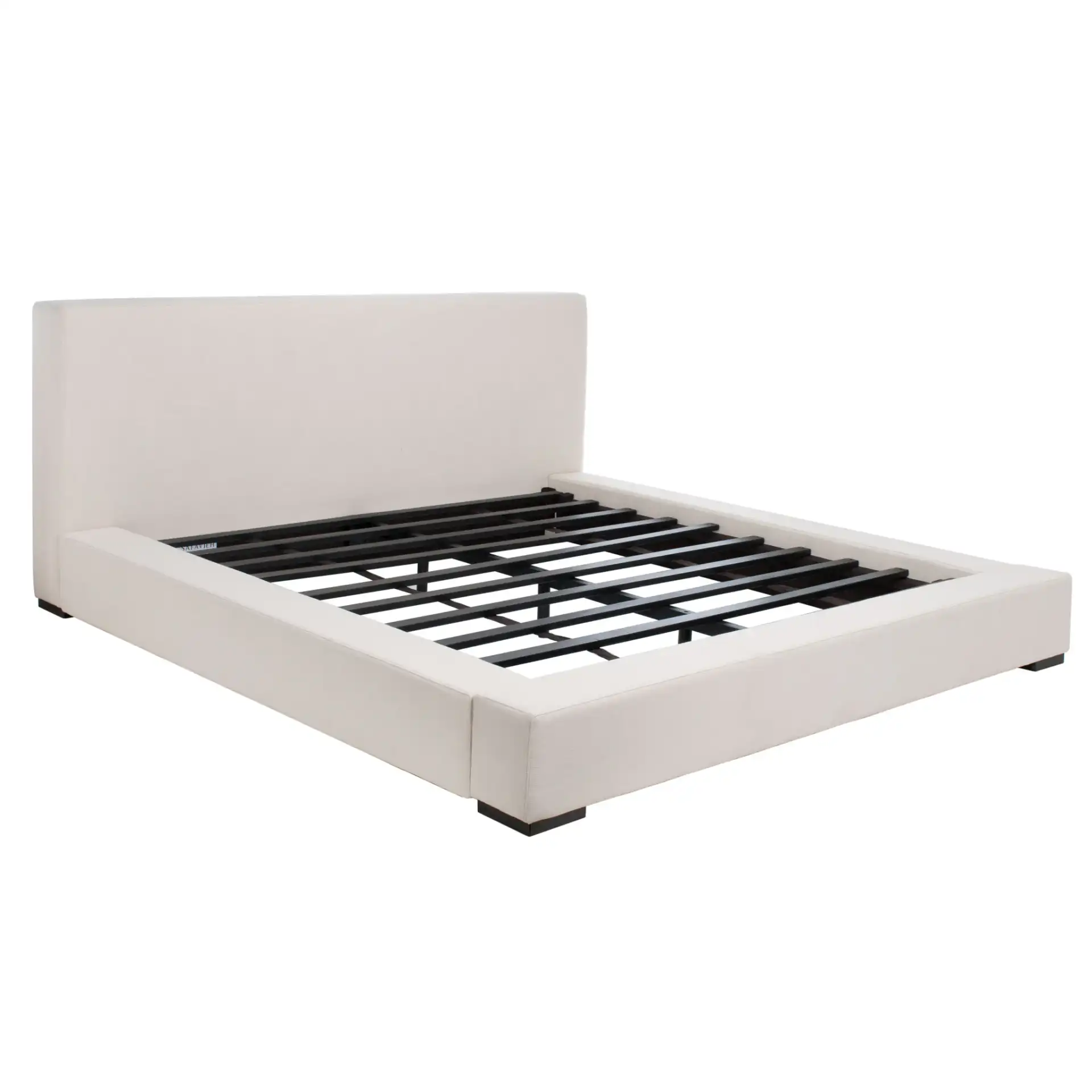 Sasharose Upholstered Bed in Creme, detail view