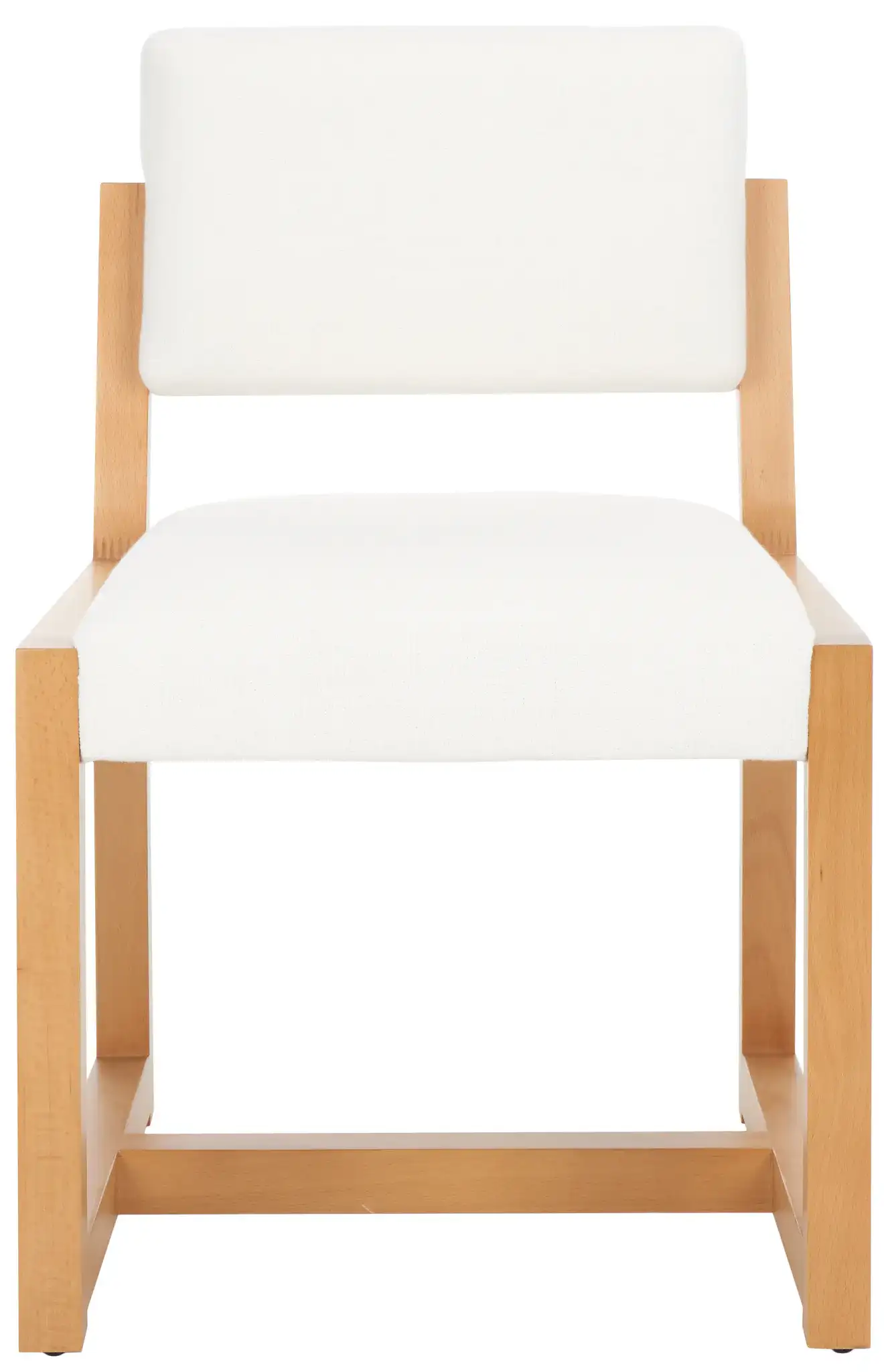 Galileo Linen Dining Chair in Beige, detail view