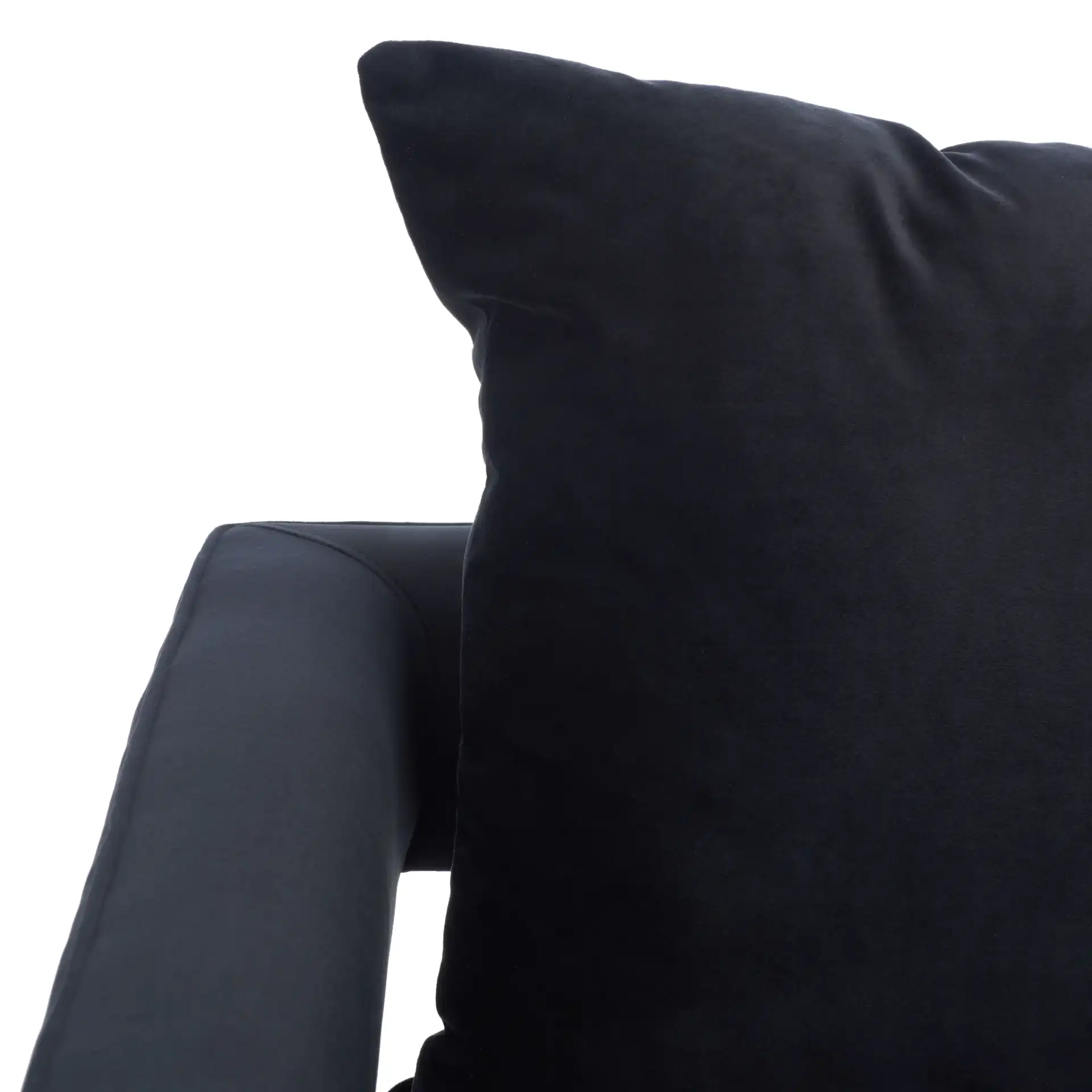 Olivya Club Chair in Black in a styled room
