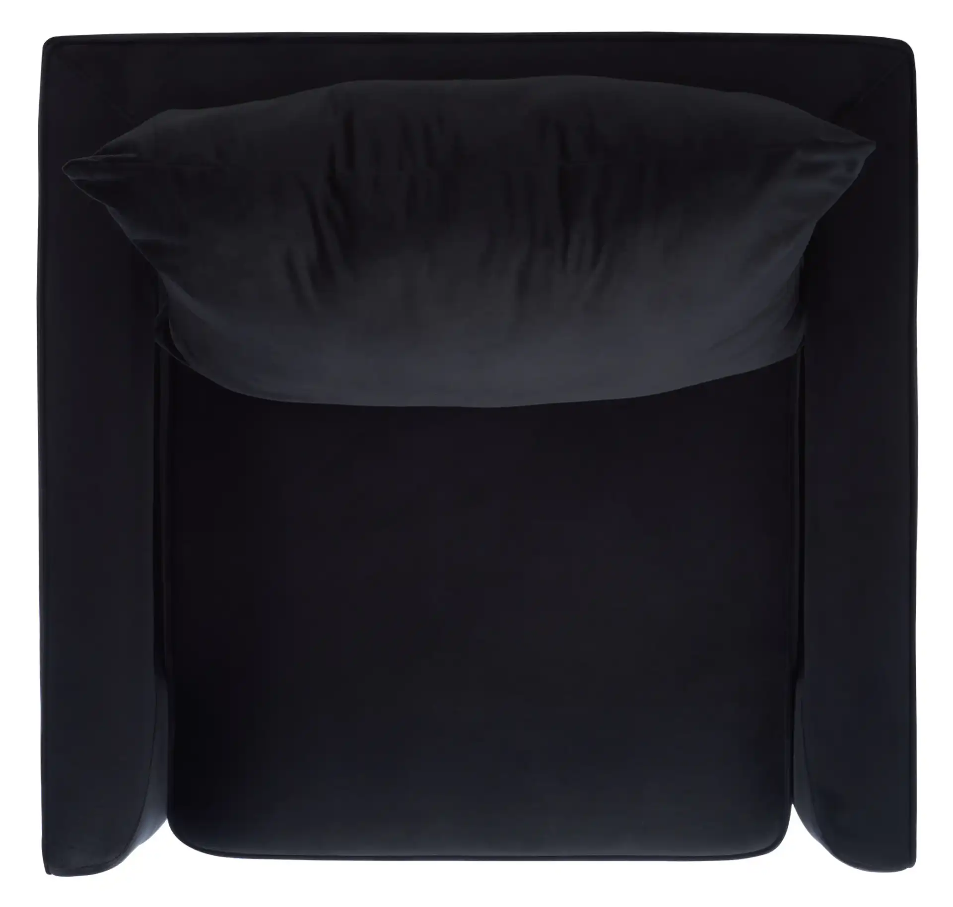 Olivya Club Chair in Black, detail view
