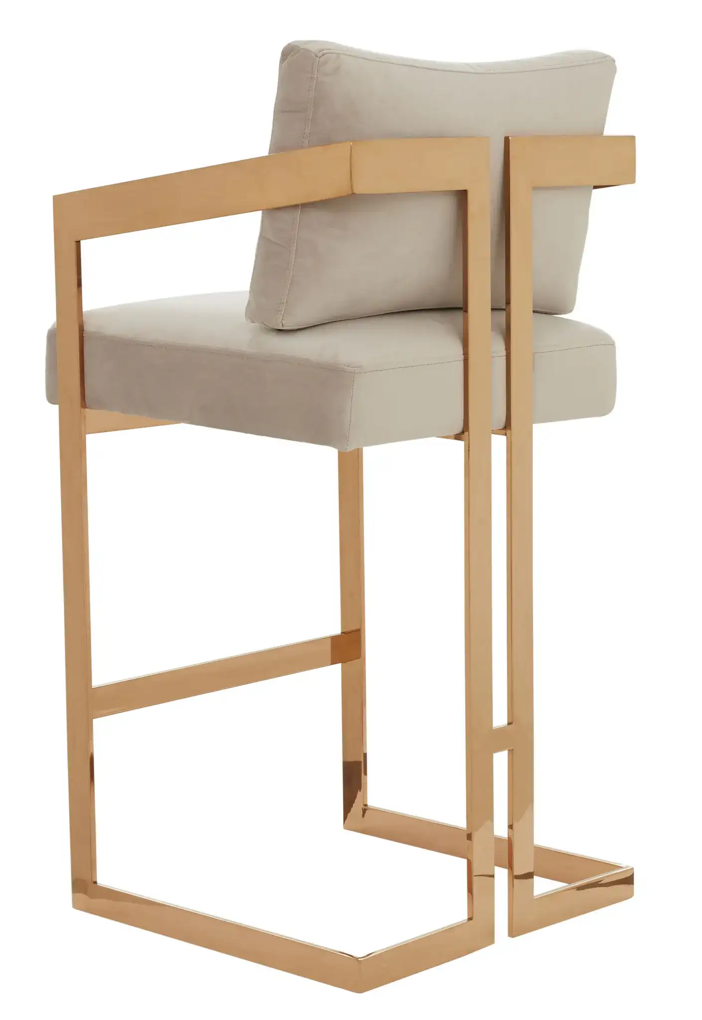 Taraji Barstool in Giotto Black, detail view