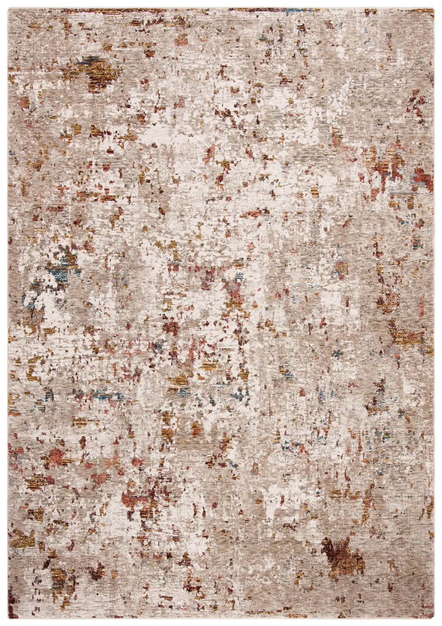 Limitee Mottled Abstract Rug in Beige