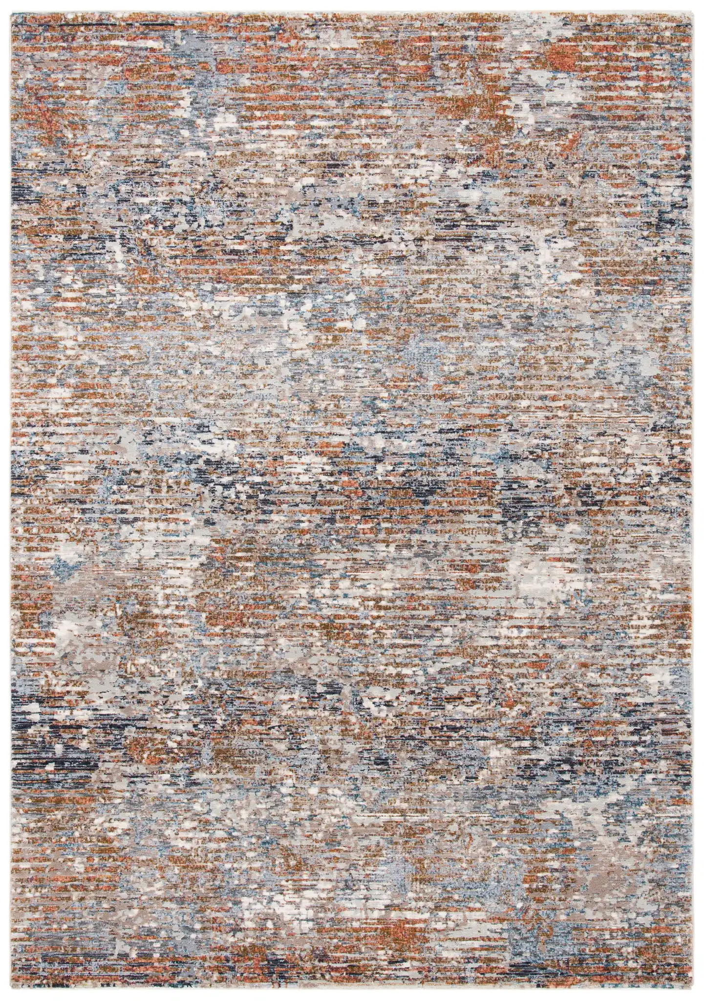 Limitee Striated Abstract Rug in Beige