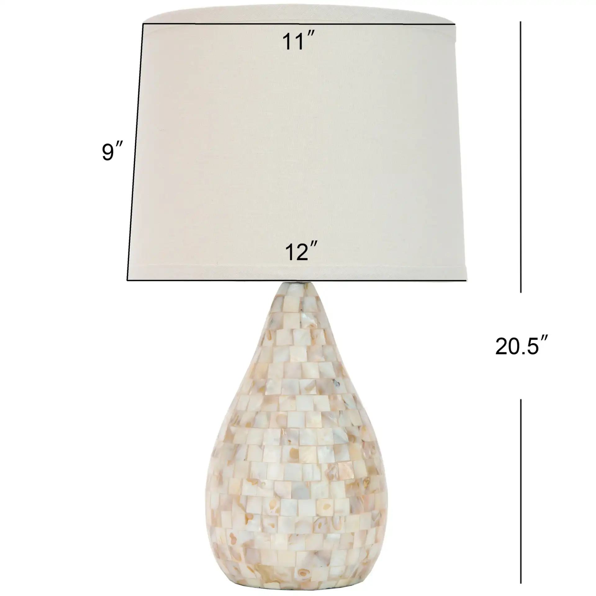 Lauralie Table Lamp (Set Of 2) in Ivory, detail view
