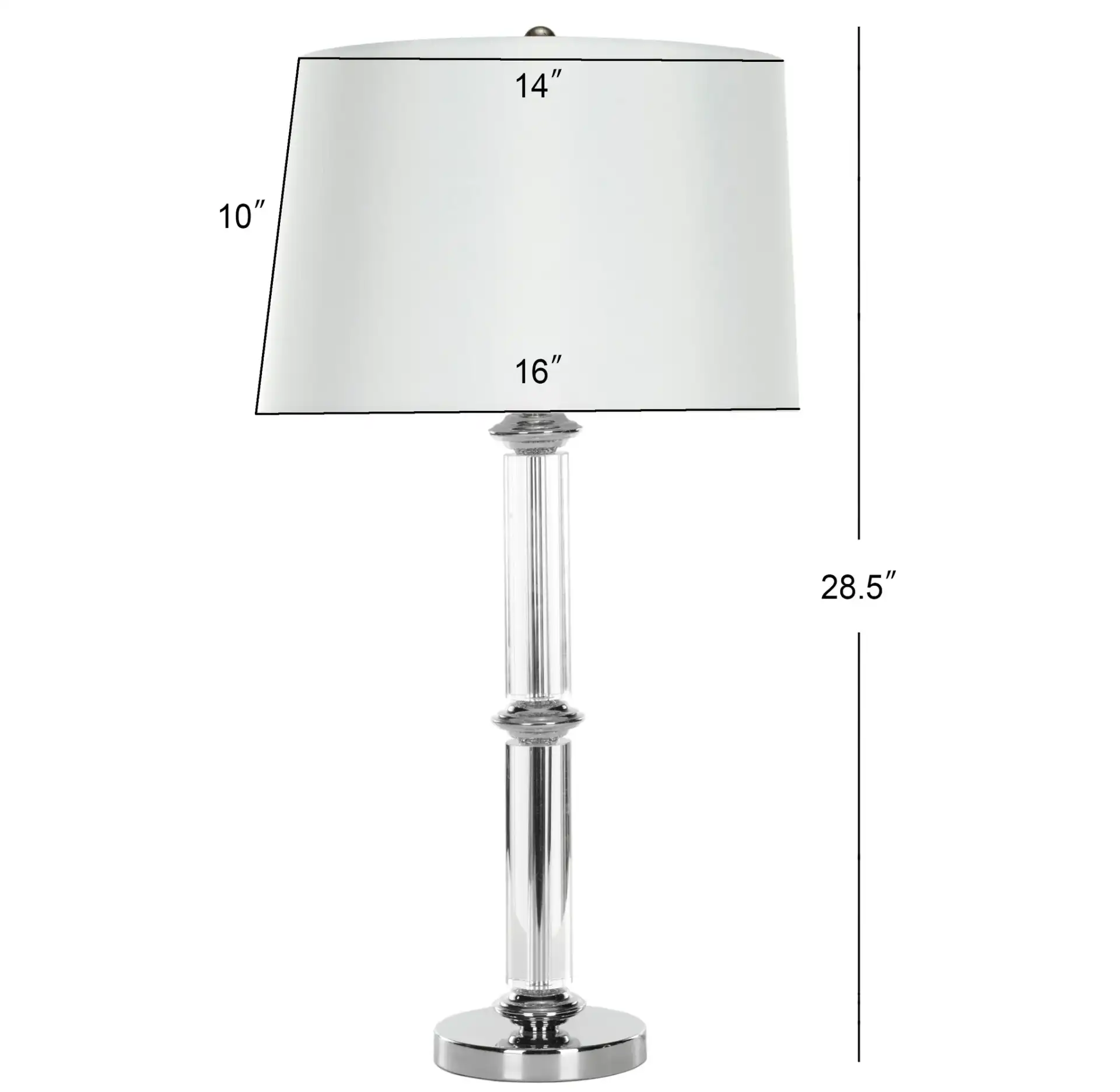 Vendome Crystal Lamp (Set Of 2) in Clear, detail view