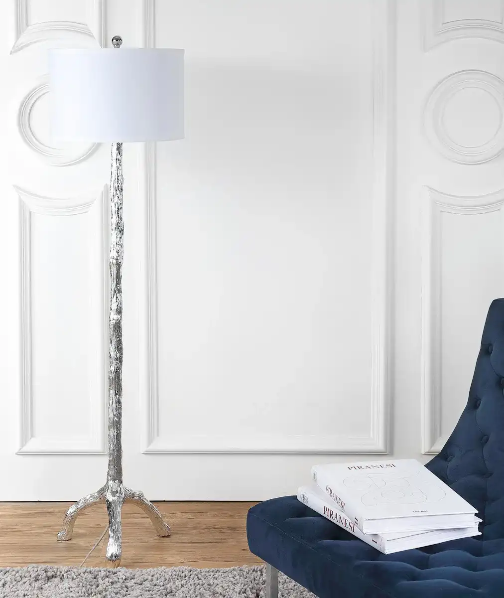 Branch Floor Lamp in Silver in a styled room