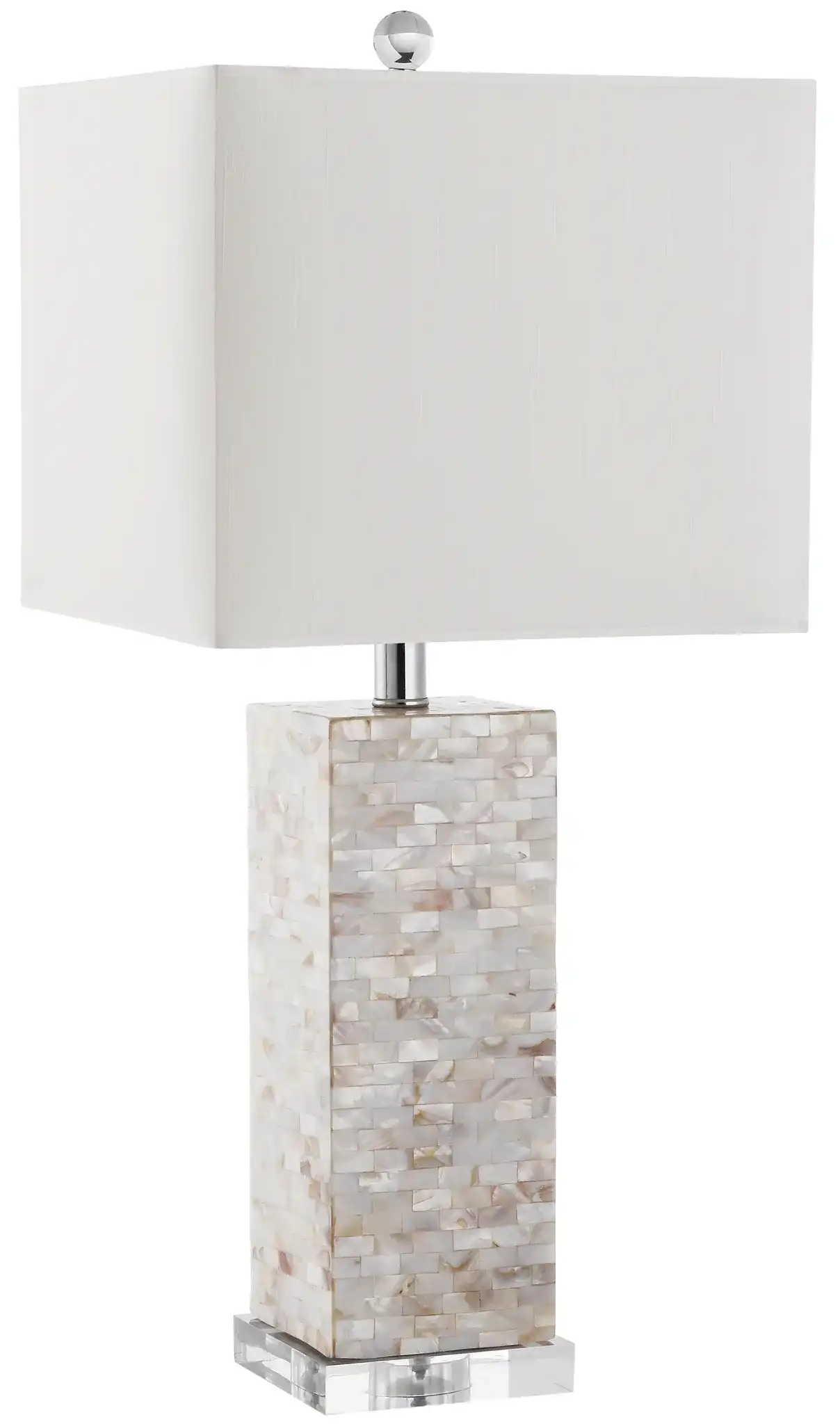 Homer Shell/Acrylic Lamp (Set Of 2) in Cream, detail view
