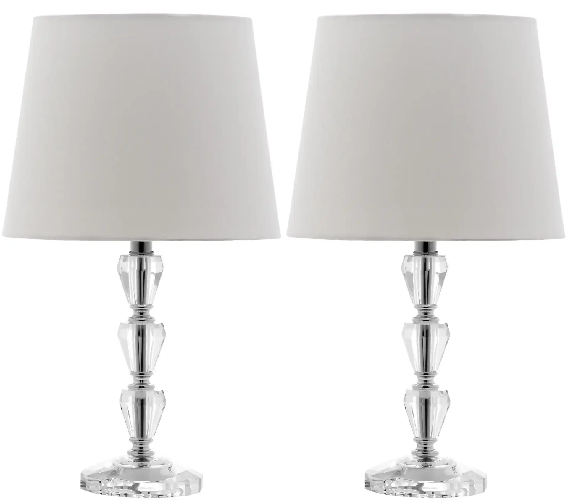 Dylan Tiered Crystal Orb Lamp (Set Of 2) in Clear