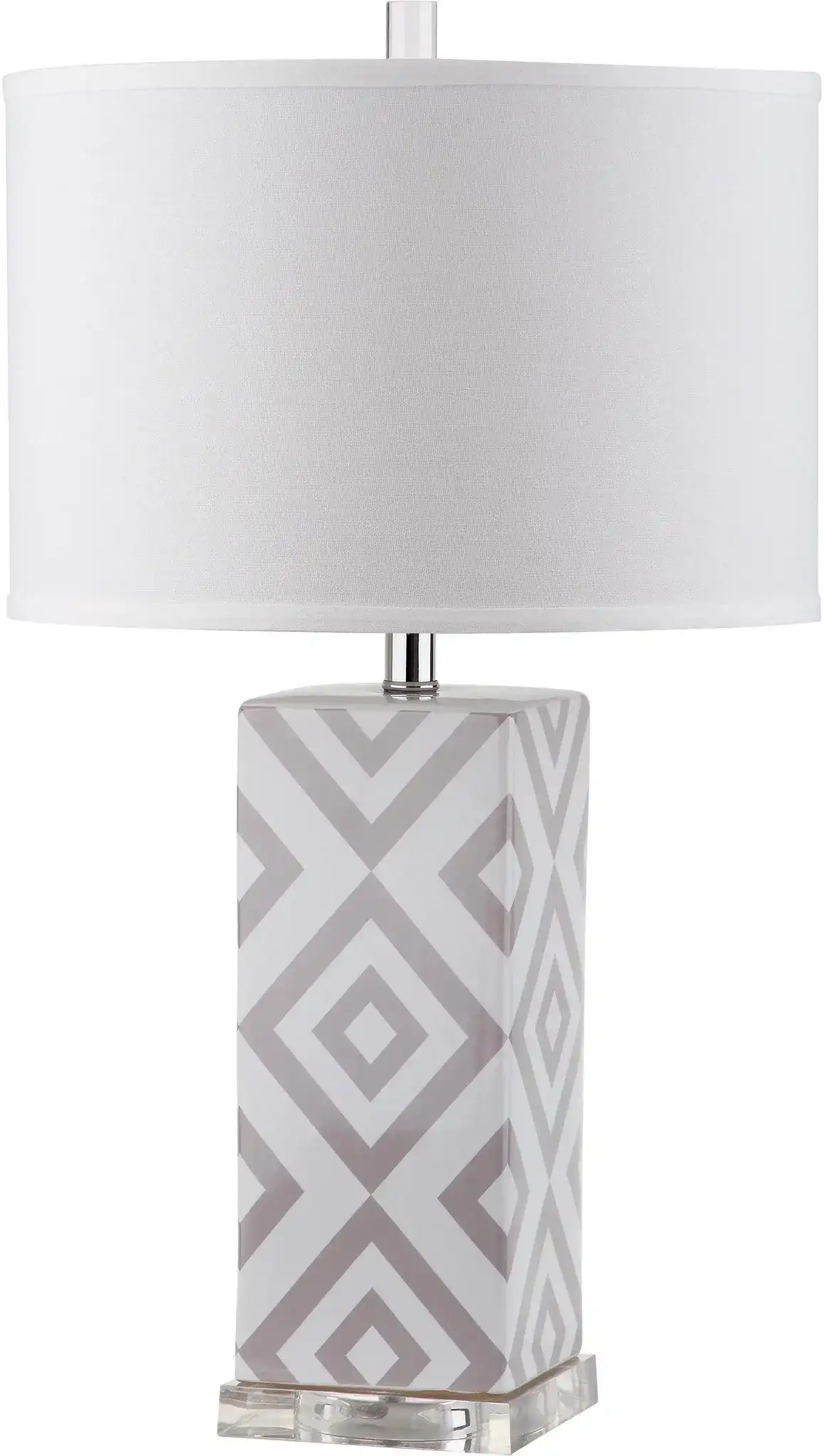 Diamonds Table Lamp in Gray, detail view