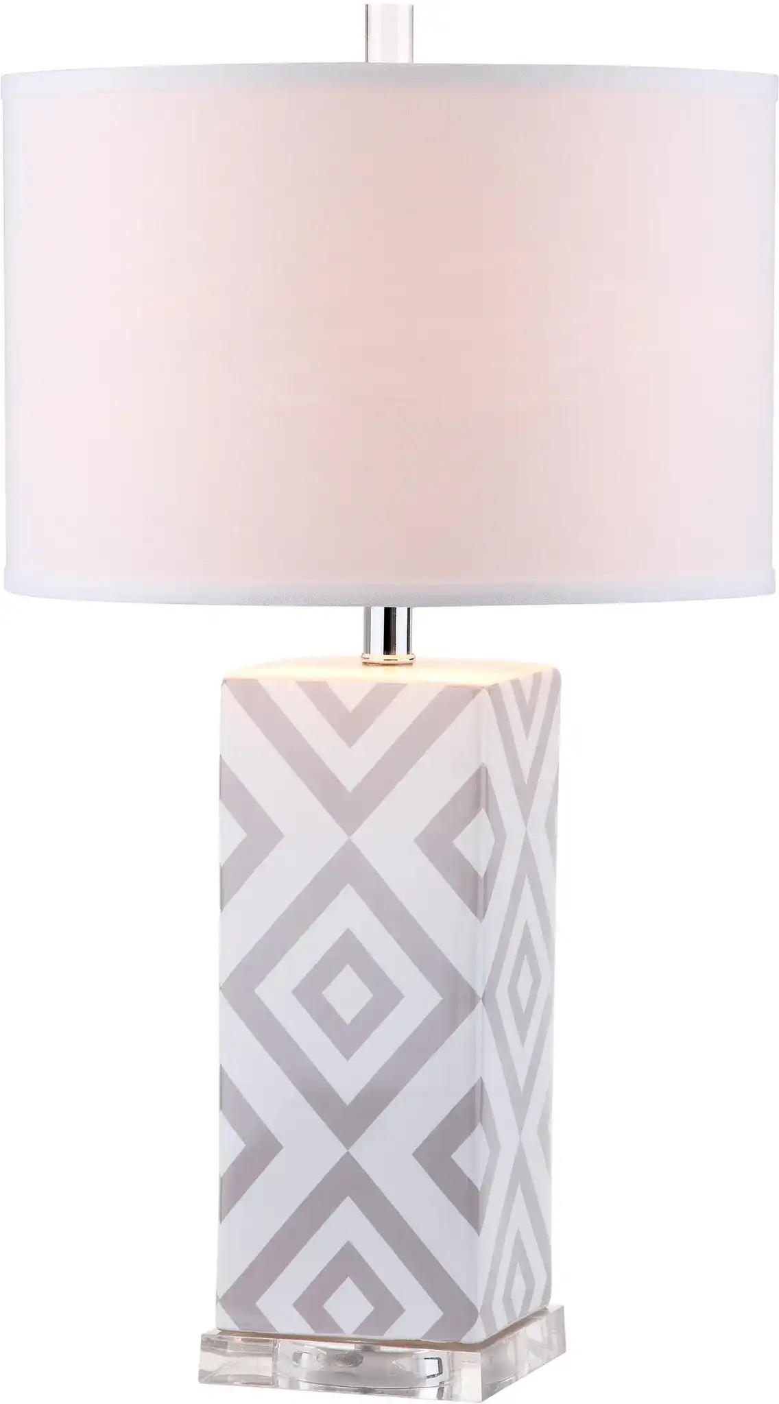 Diamonds Table Lamp in Gray