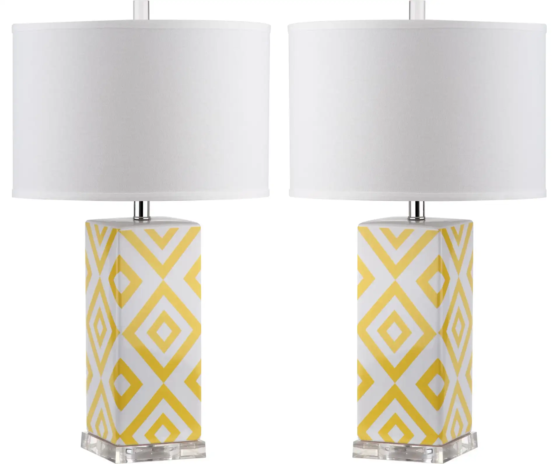Diamonds Table Lamp in Yellow