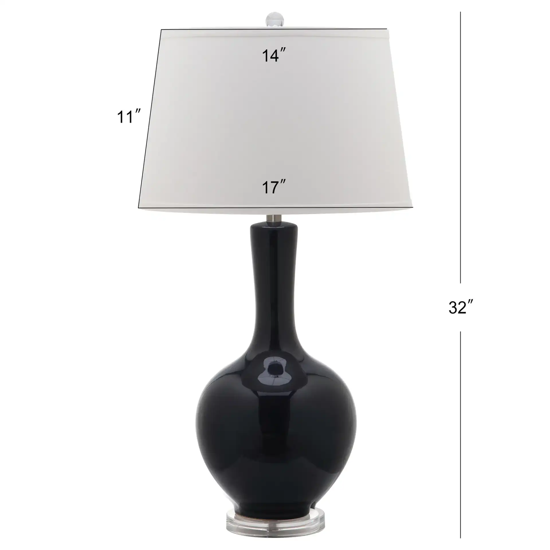 Blanche Gourd Lamp (Set of 2) in Teal, detail view