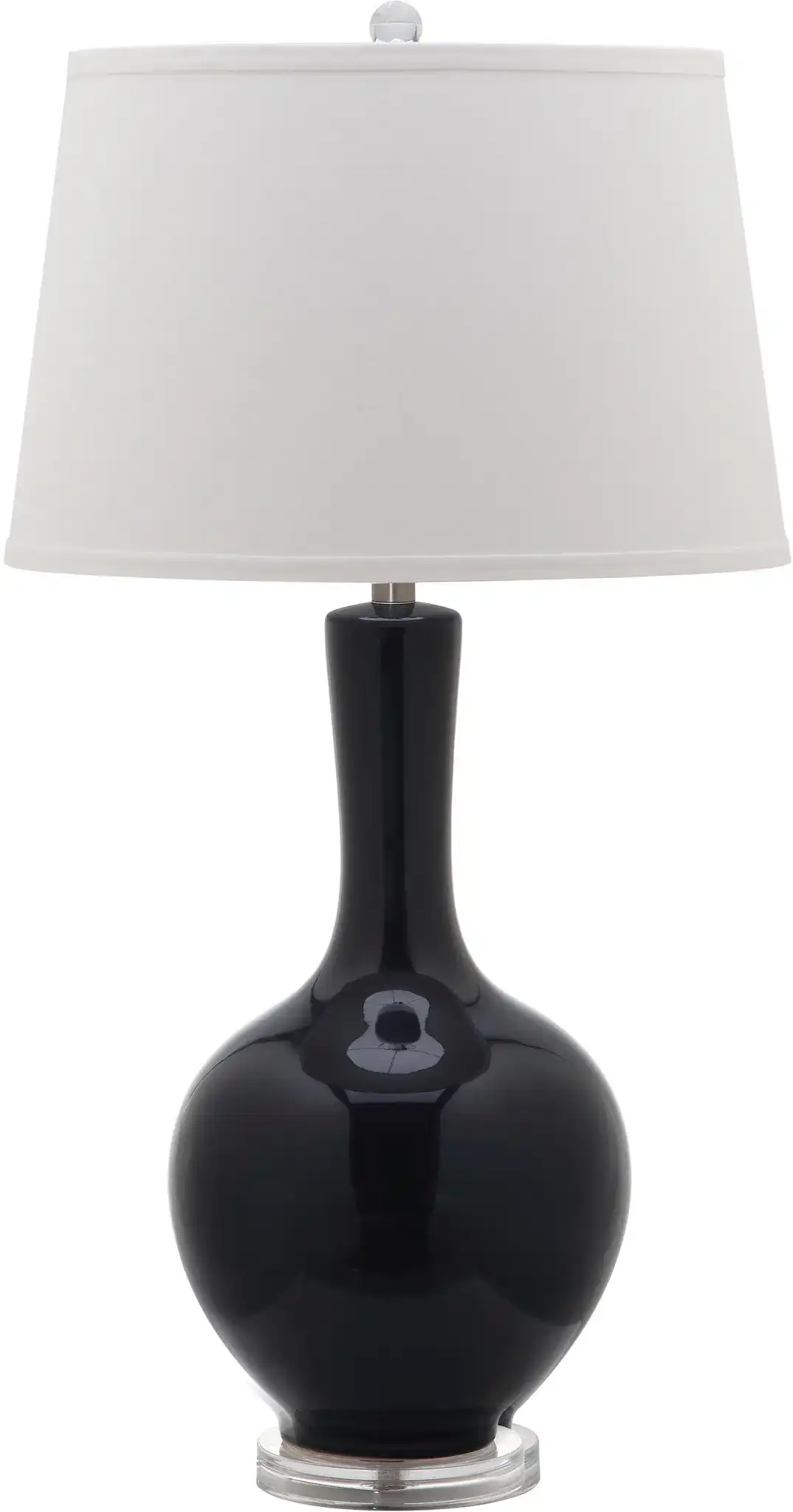 Blanche Gourd Lamp (Set of 2) in Teal, detail view