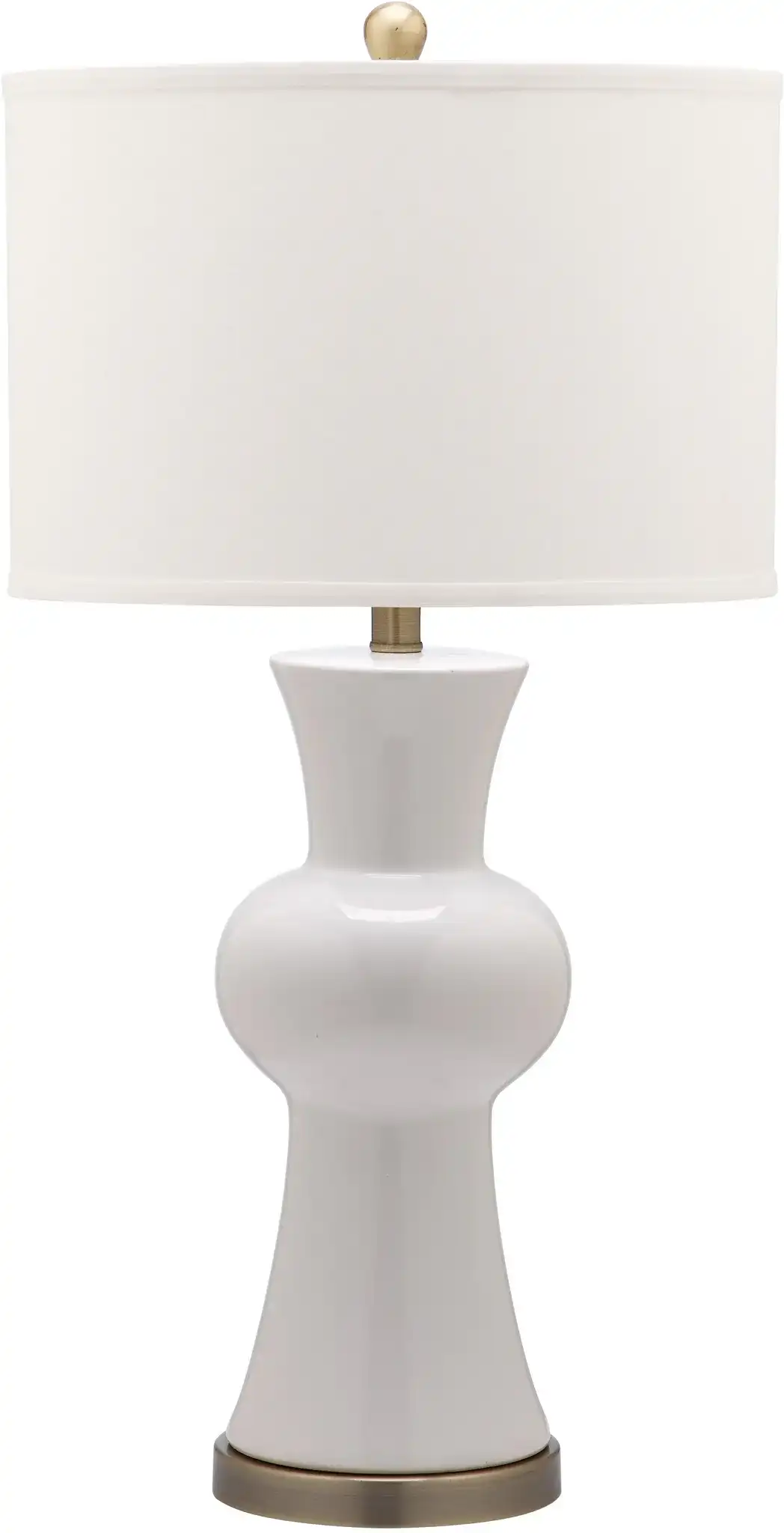 Lola Column Table Lamp (Set of 2) in Orange, detail view
