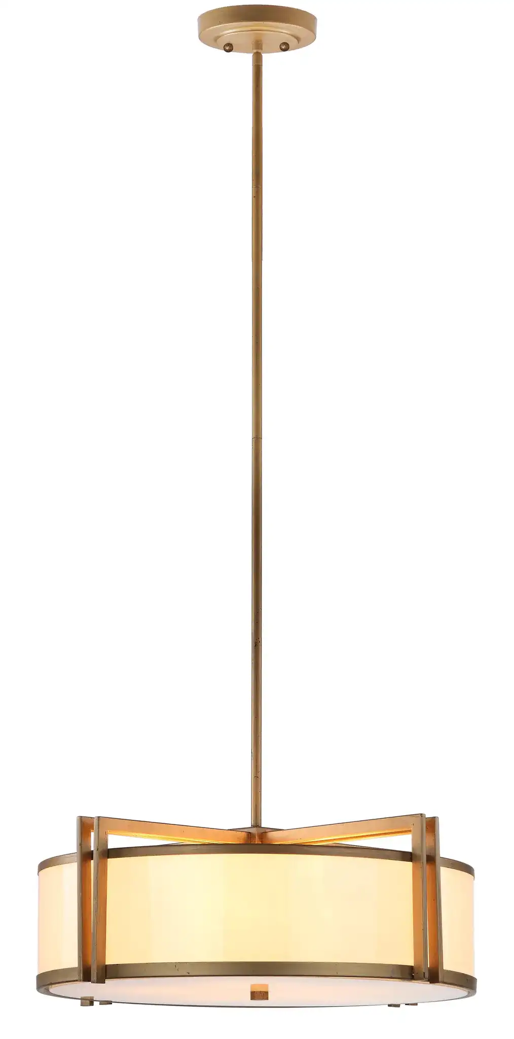 Orb Drum Pendant in Gold