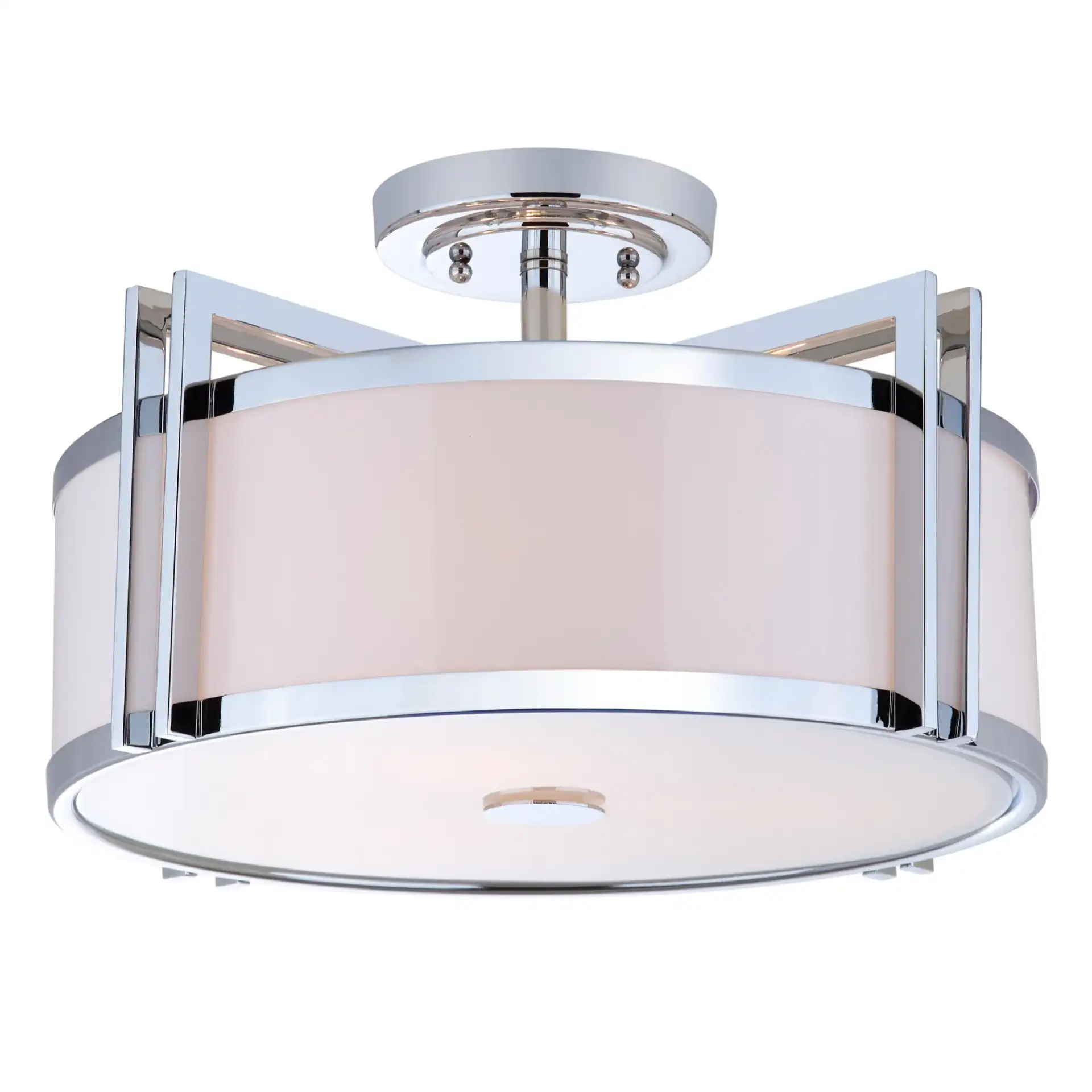 Orb Drum Ceiling Light in Chrome