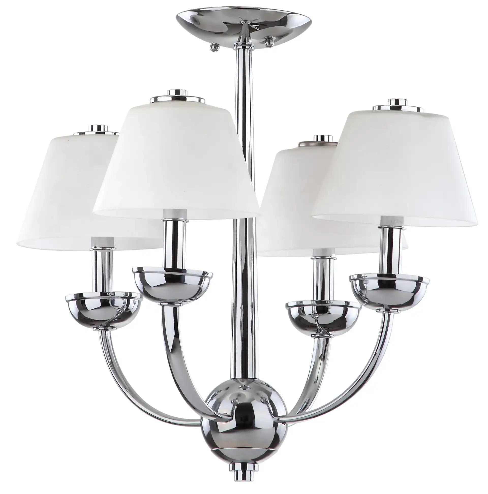 Yardley Chandelier in Chrome, detail view