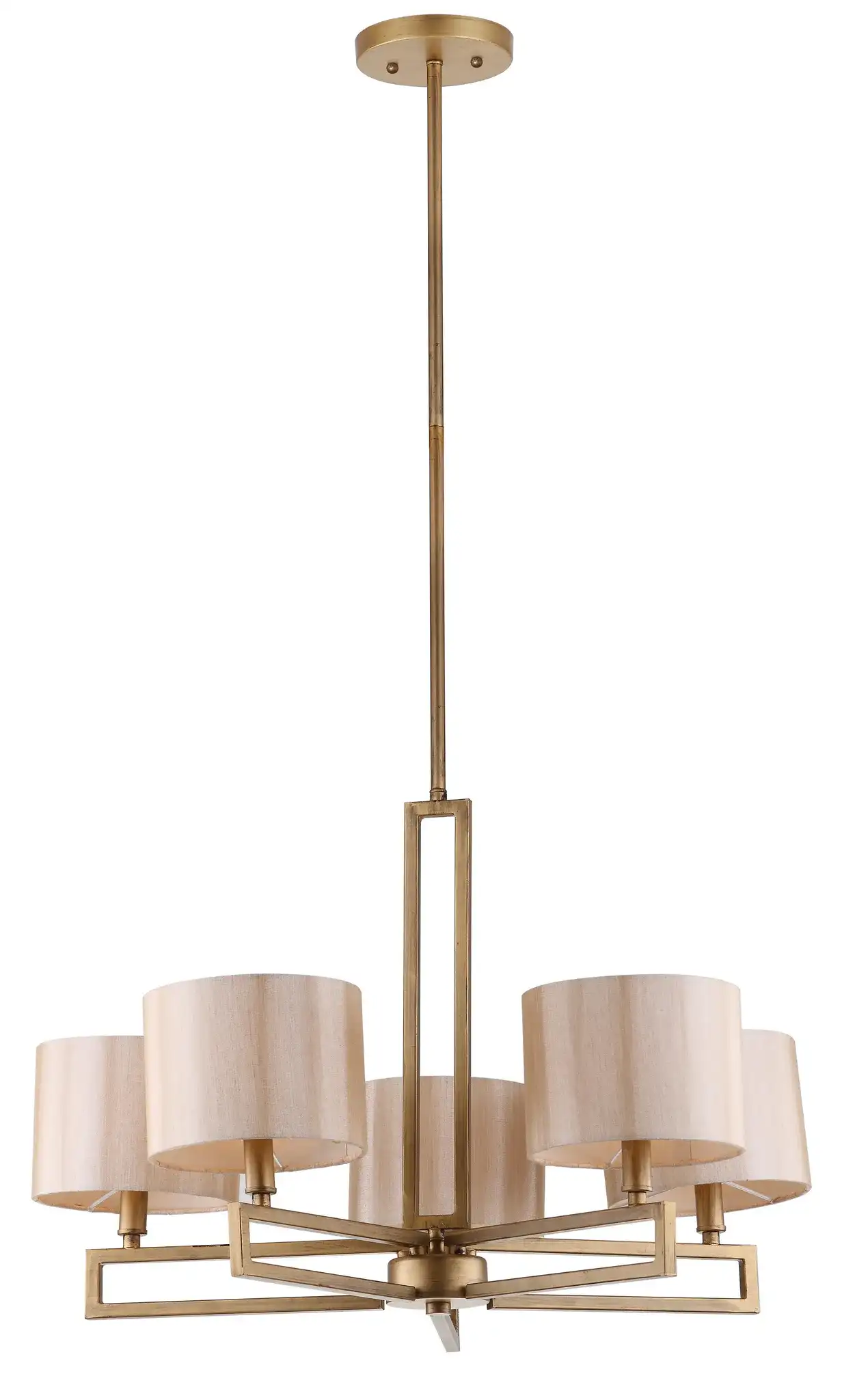 Catena Chandelier in Gold, detail view