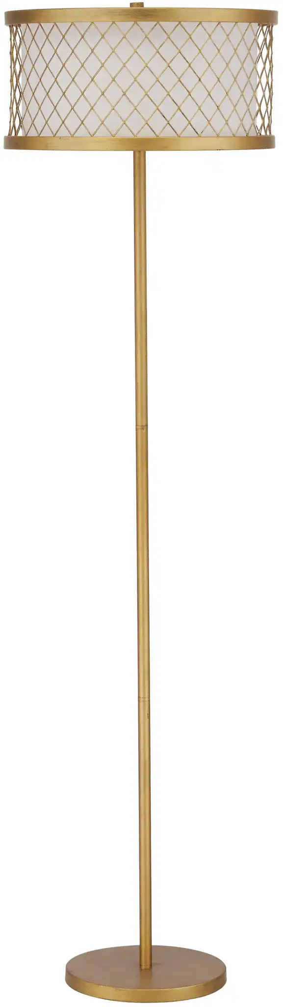 Evie Mesh Floor Lamp in Gold, detail view