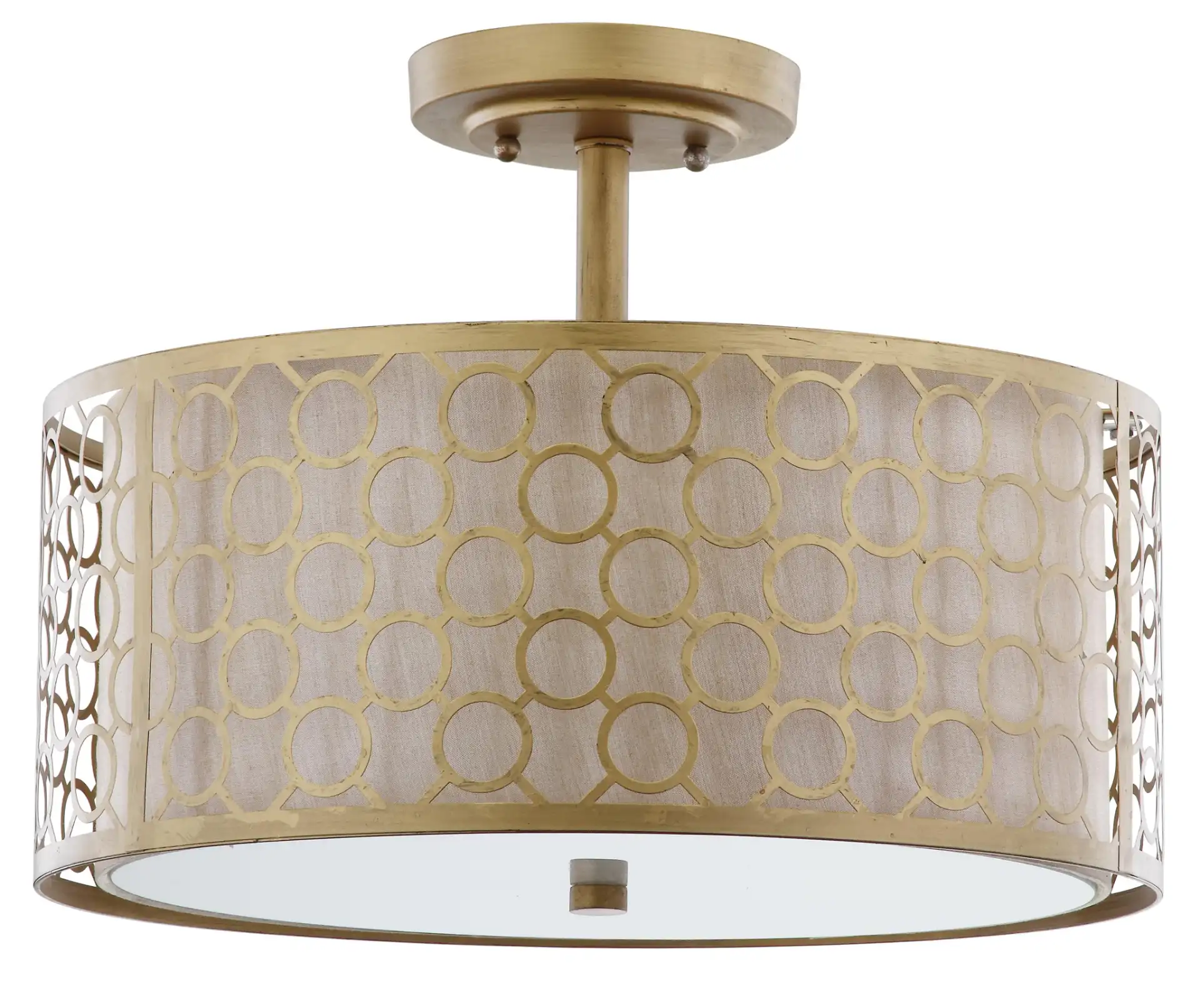 Giotta Ceiling Light in Antique Gold, detail view