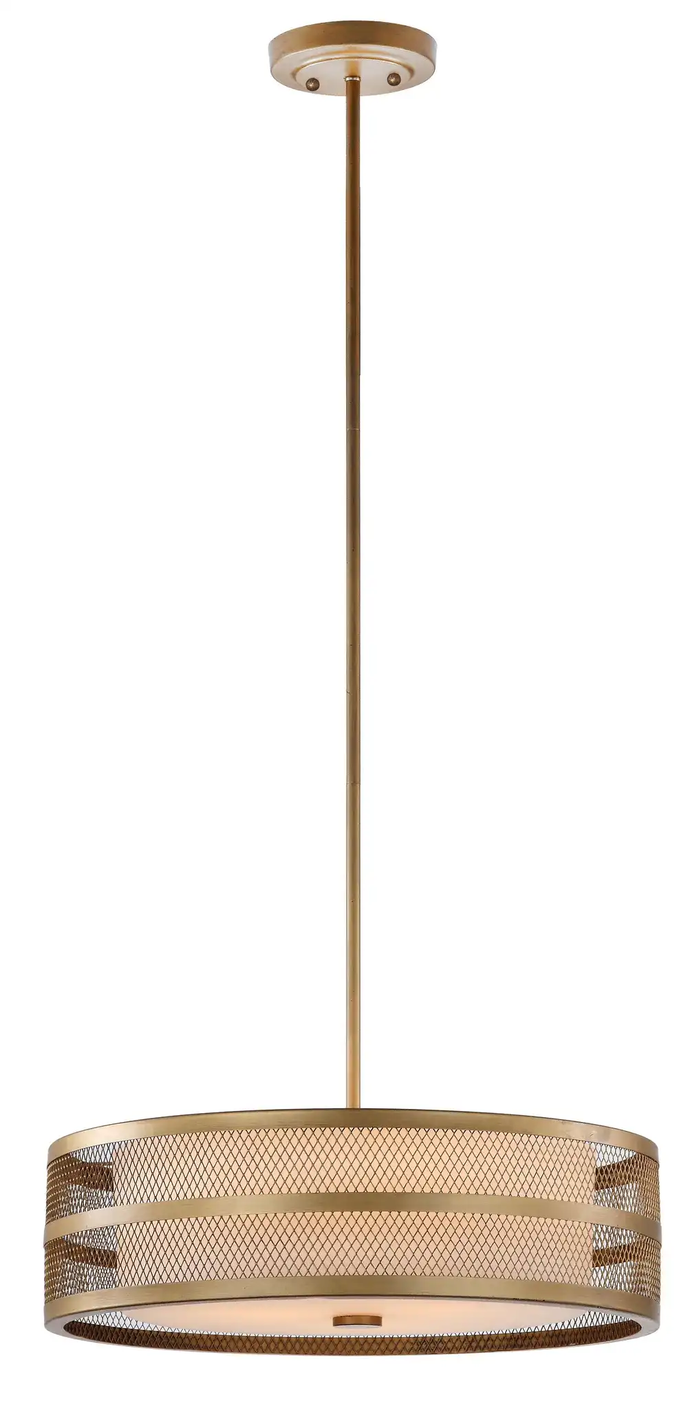 Greta Veil Pendant Light in Antique Gold