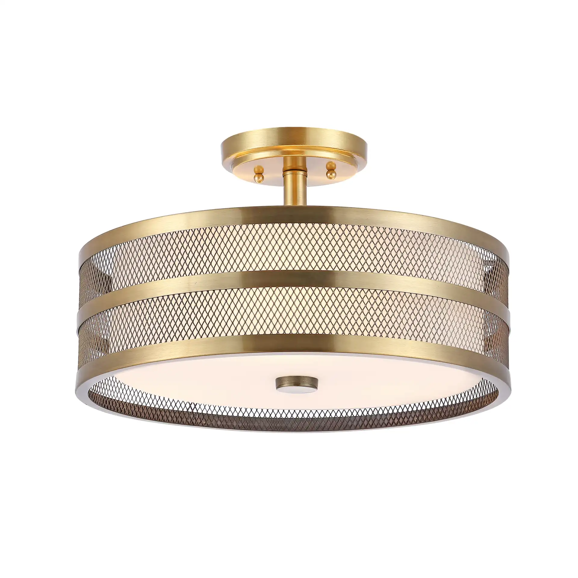 Greta Veil Ceiling Light in Chrome