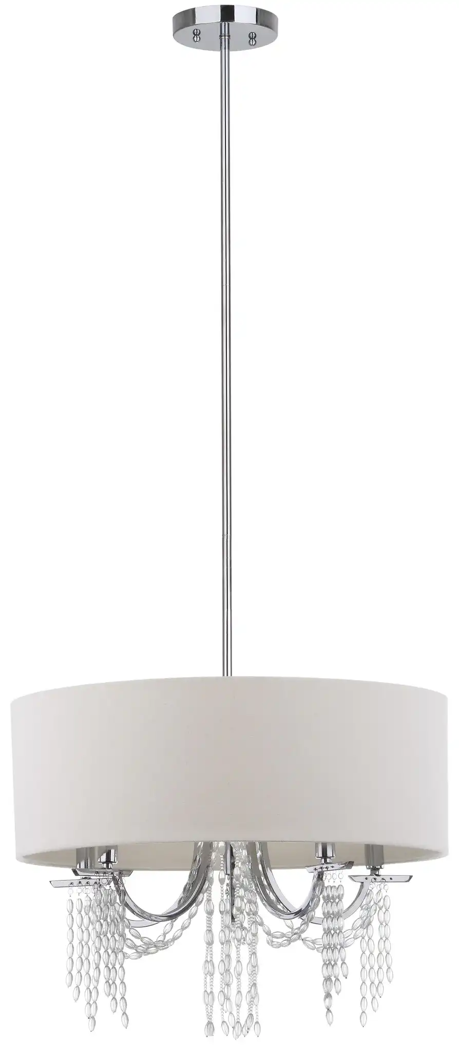 Cotillion Pendant Light in Silver, detail view