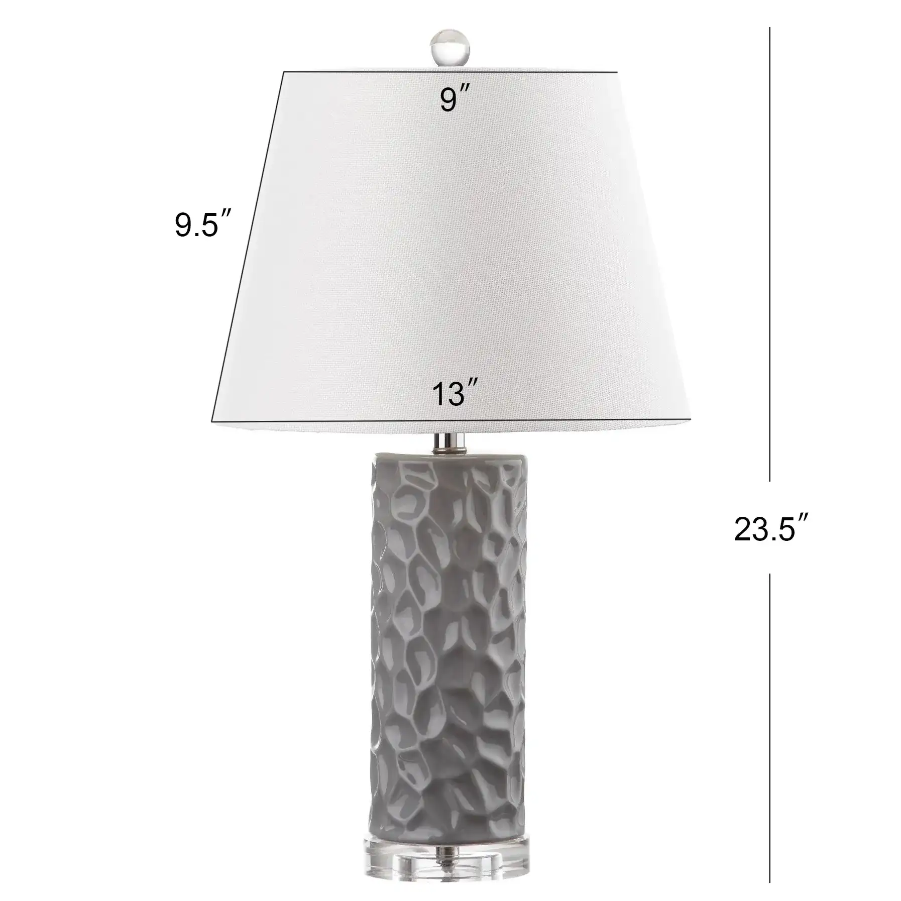 Dixon Table Lamp (Set of 2) in Navy Blue, detail view