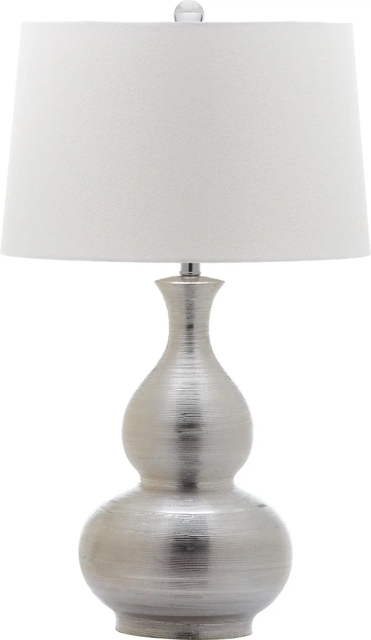 Cahaba Table Lamp in Silver, detail view