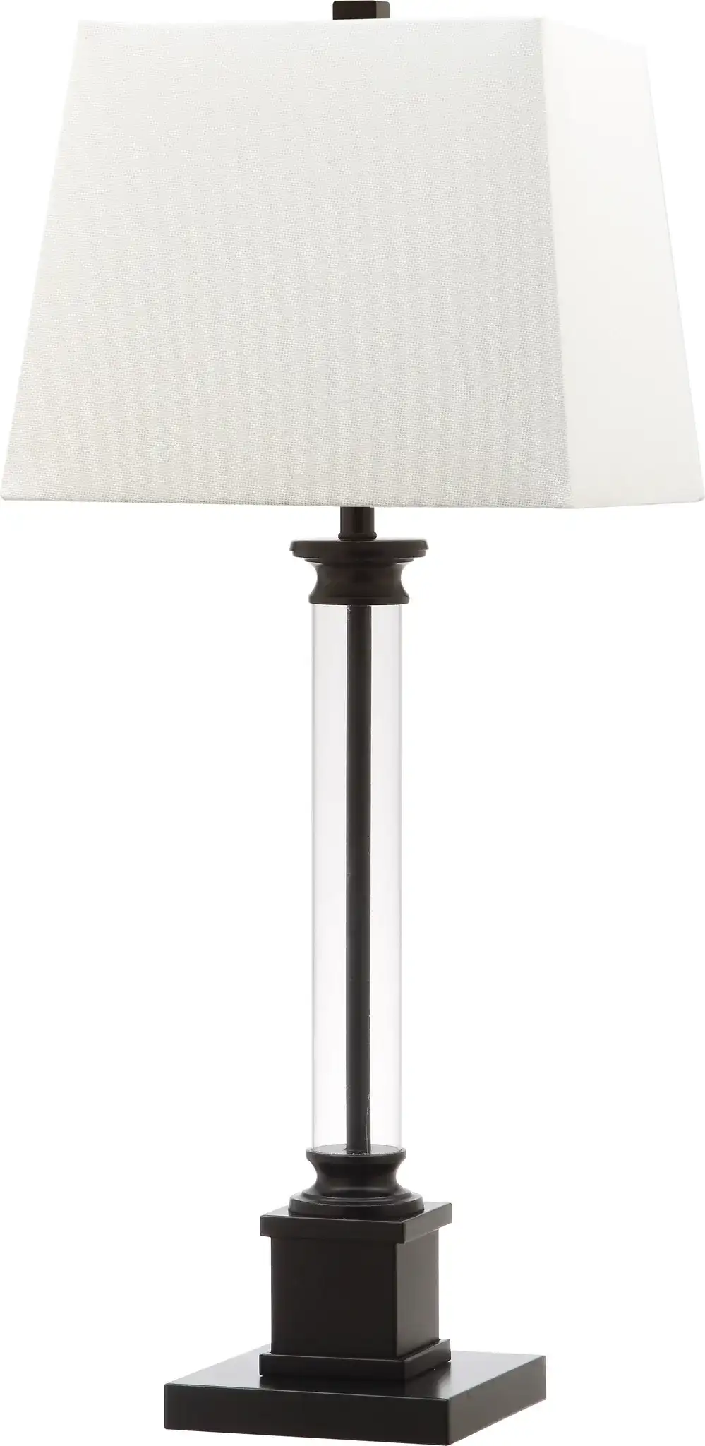 Davis Table Lamp (Set Of 2) in Clear / Black, detail view