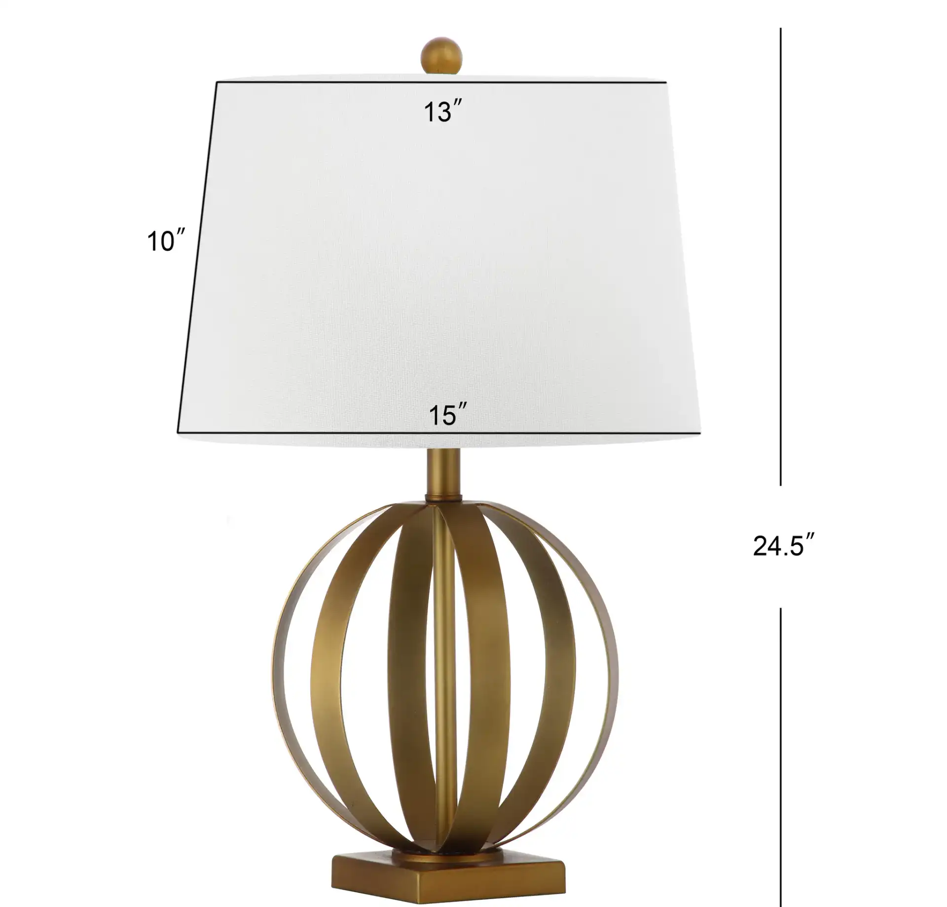 Eugenia Sphere Lamp (Set Of 2) in Gold, detail view