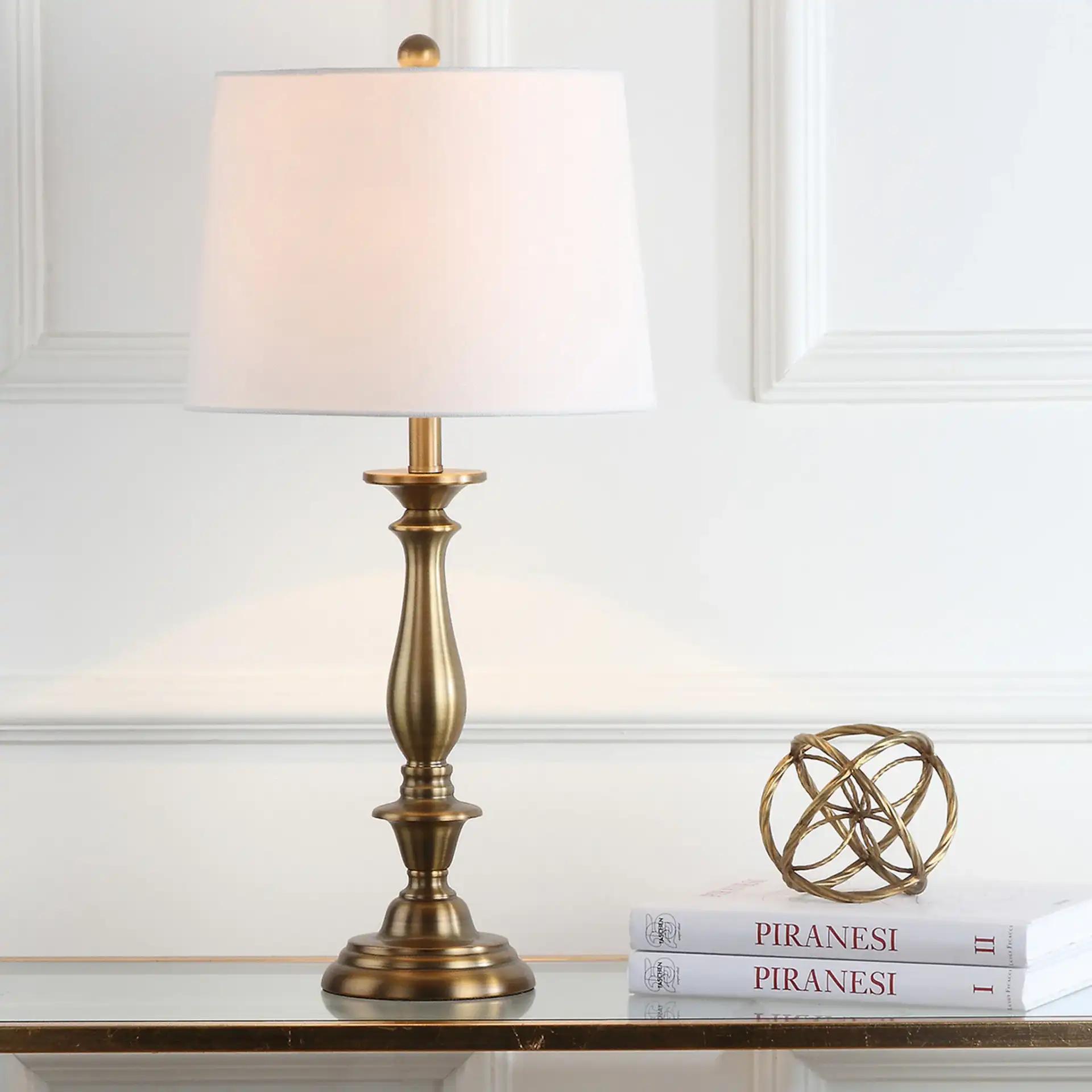 Brighton Candlestick Lamp (Set of 2) in Gold