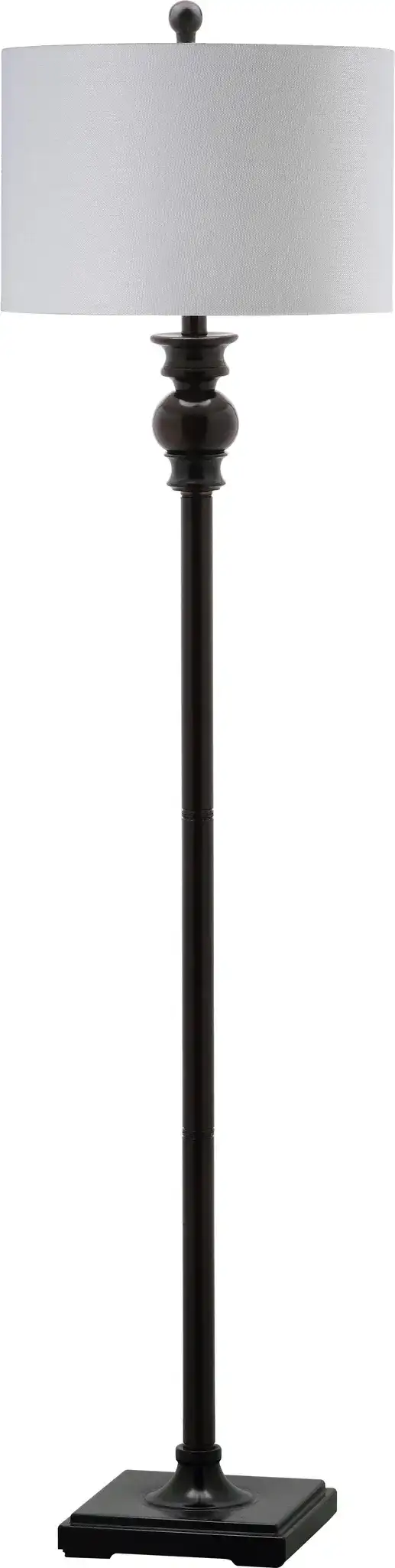 Alphie Floor Lamp in Ebony, detail view