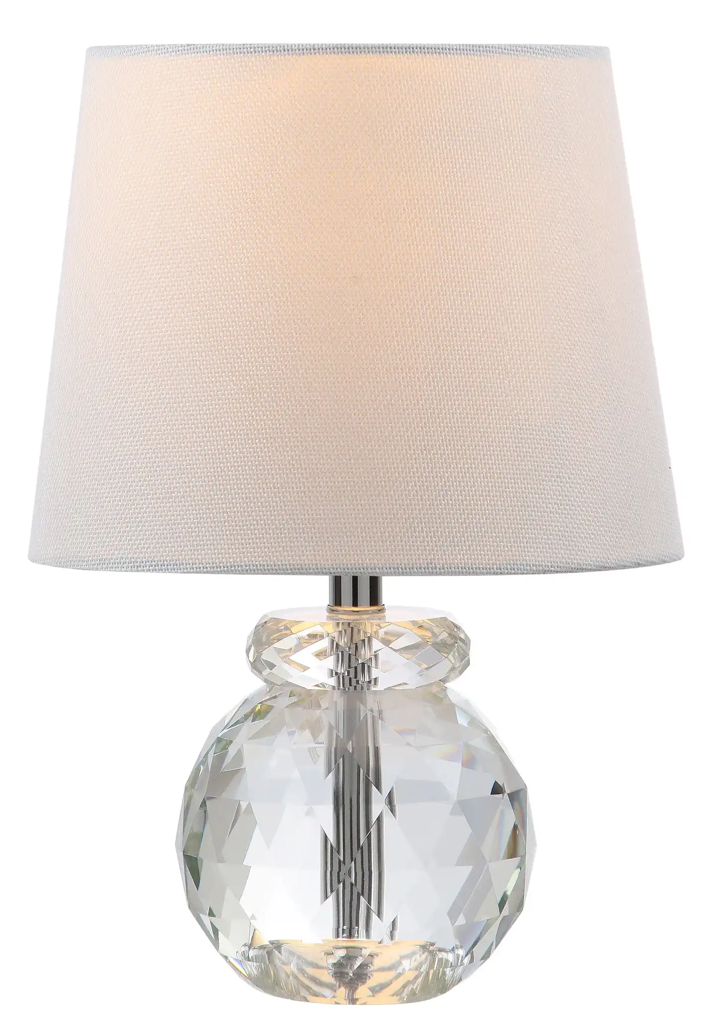 Eunice Table Lamp in Clear / Off-White